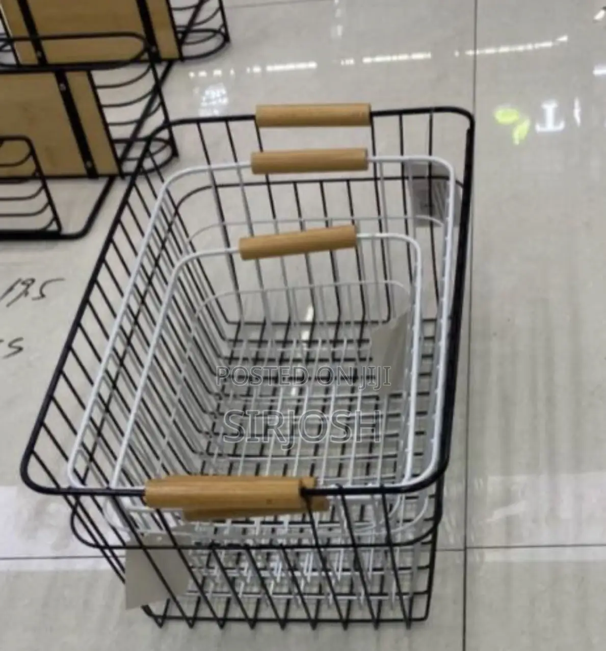 3pcs Set Wire Storage Basket