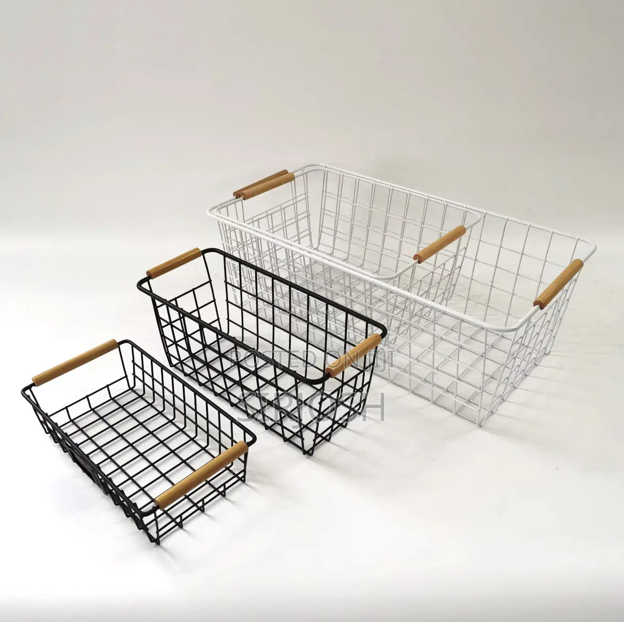 3pcs Set Wire Storage Basket