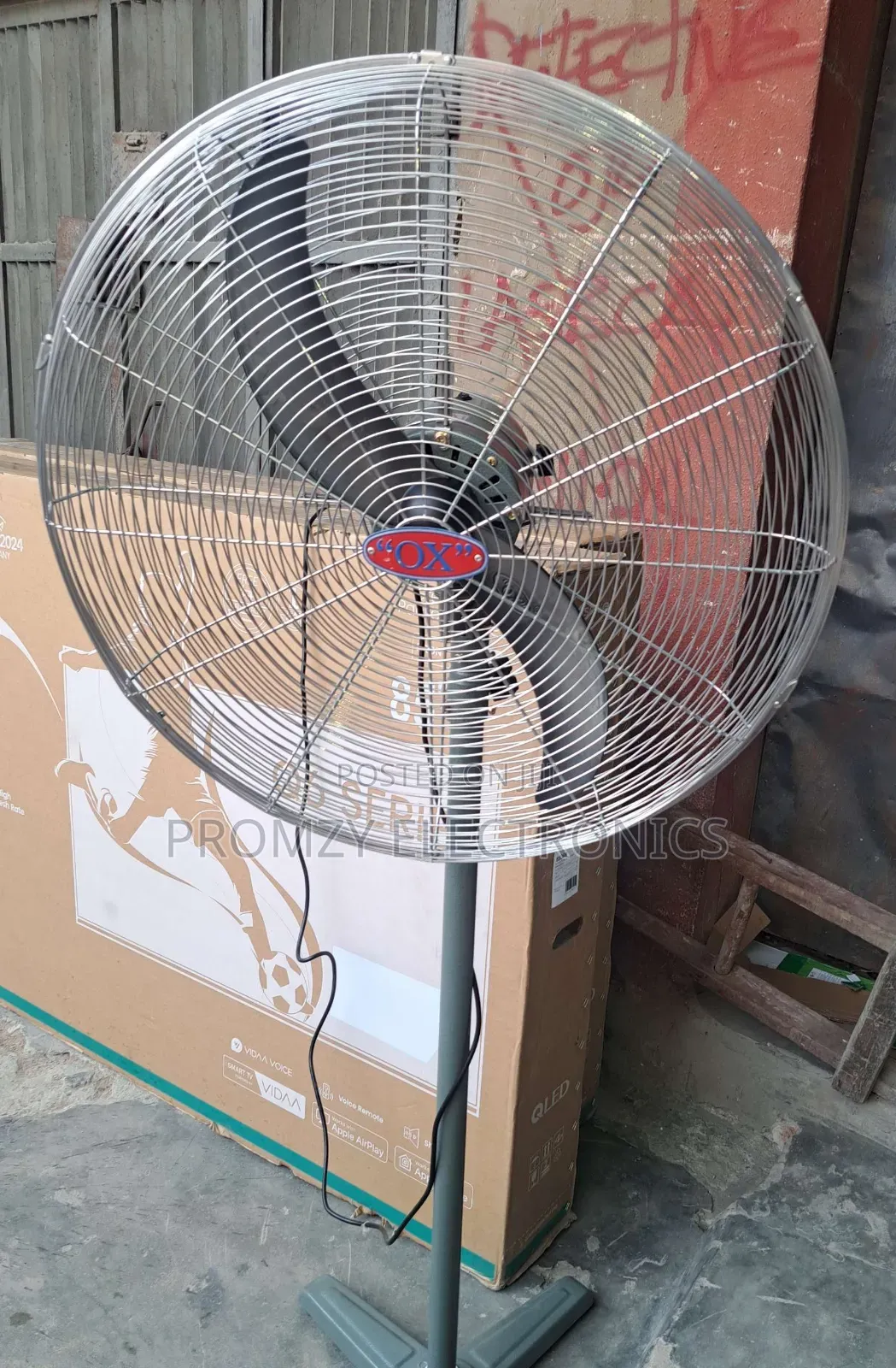 26inch Ox Standing Industrial Fan Copper Coil