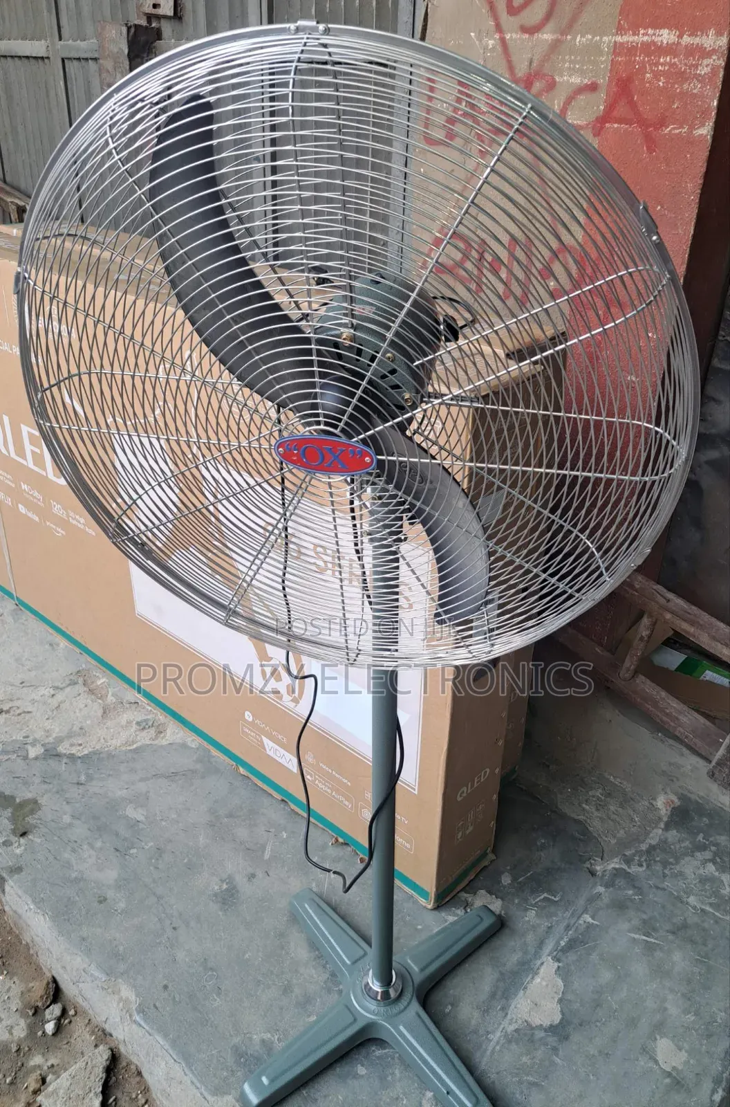 26inch Ox Standing Industrial Fan Copper Coil