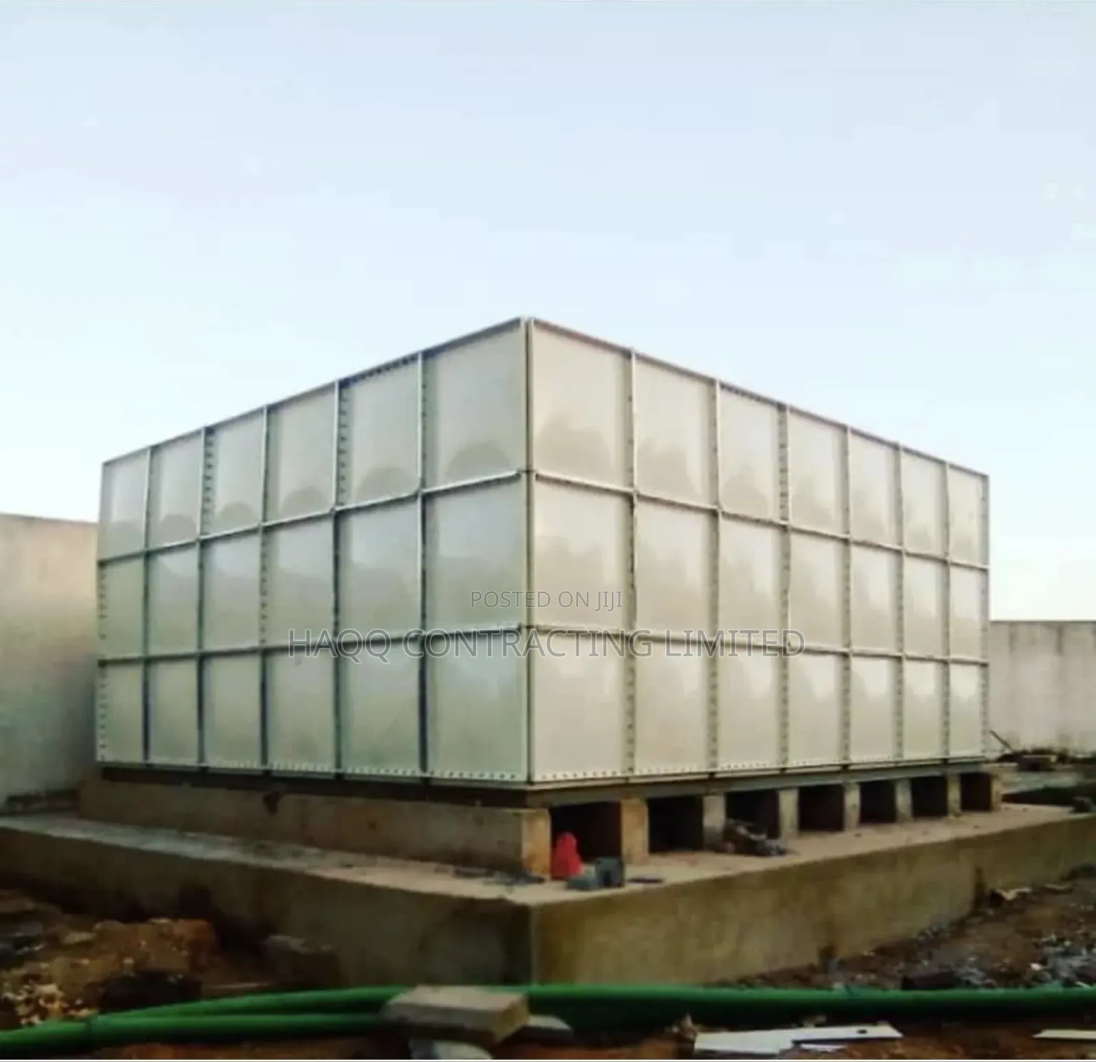 FRP Fibreglass SMC Tower Water Tank, Overhead