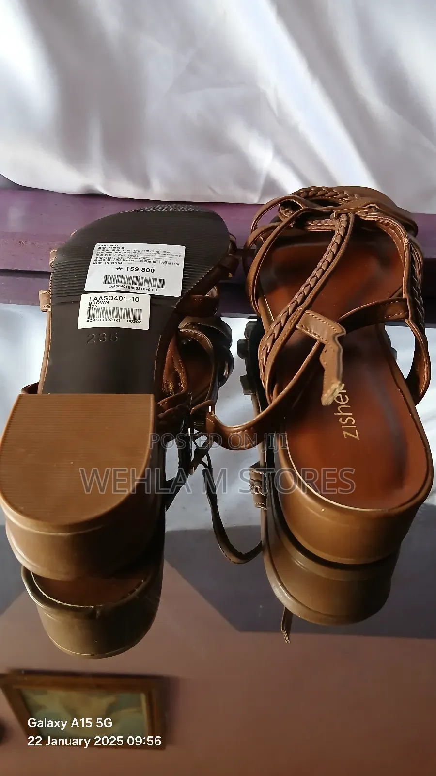 Brown Leather Sandal - 235/36