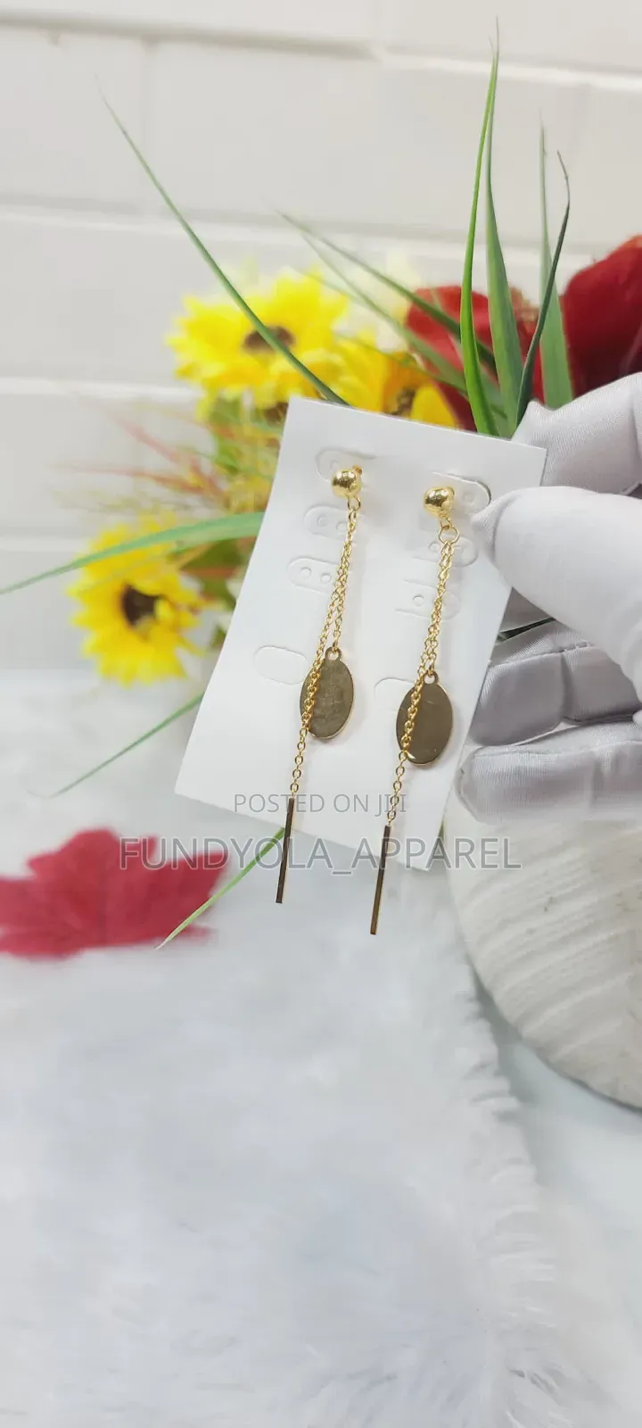 Gold Tassel Drop Fashion Earring