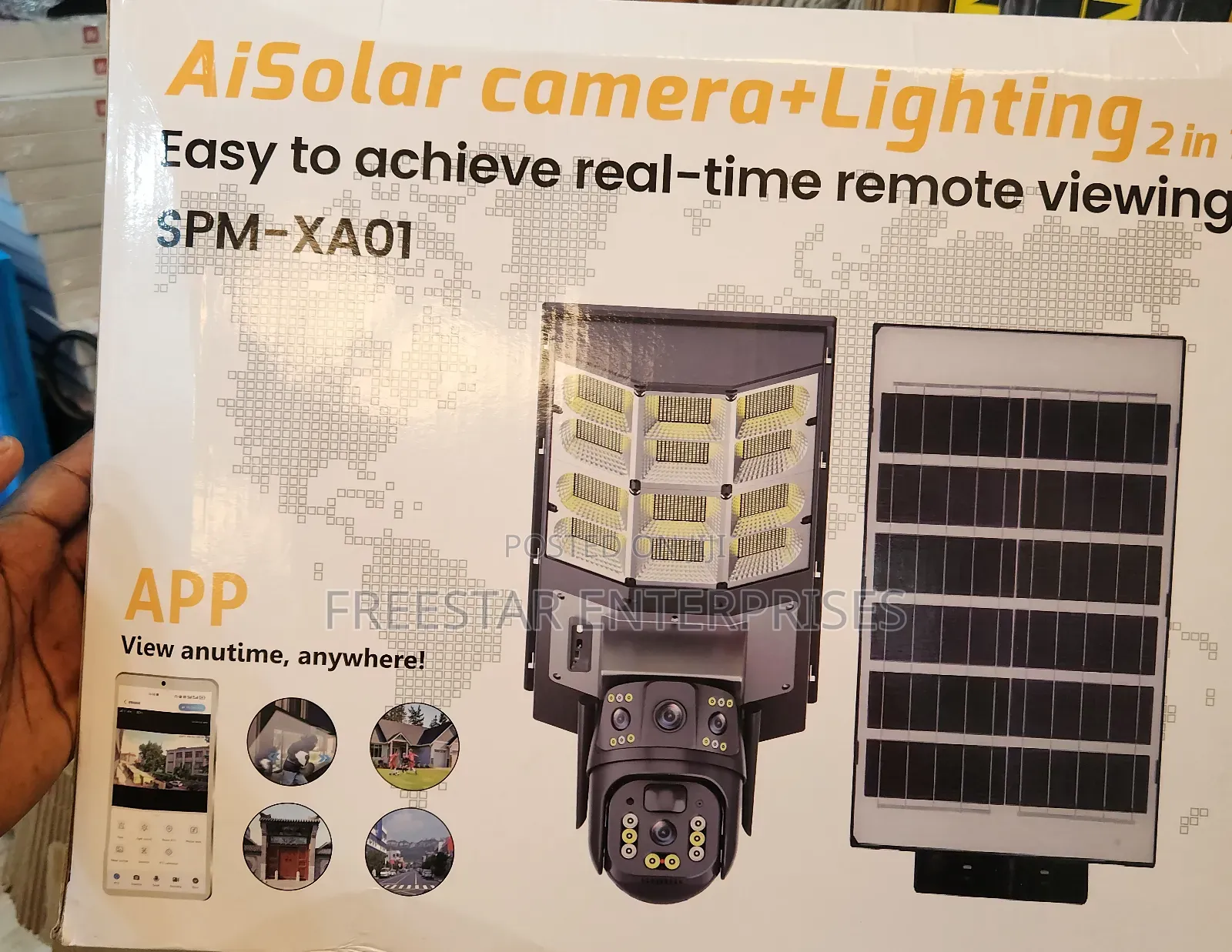 Solar CCTV Street Light. Solar Street Light. CCTV.