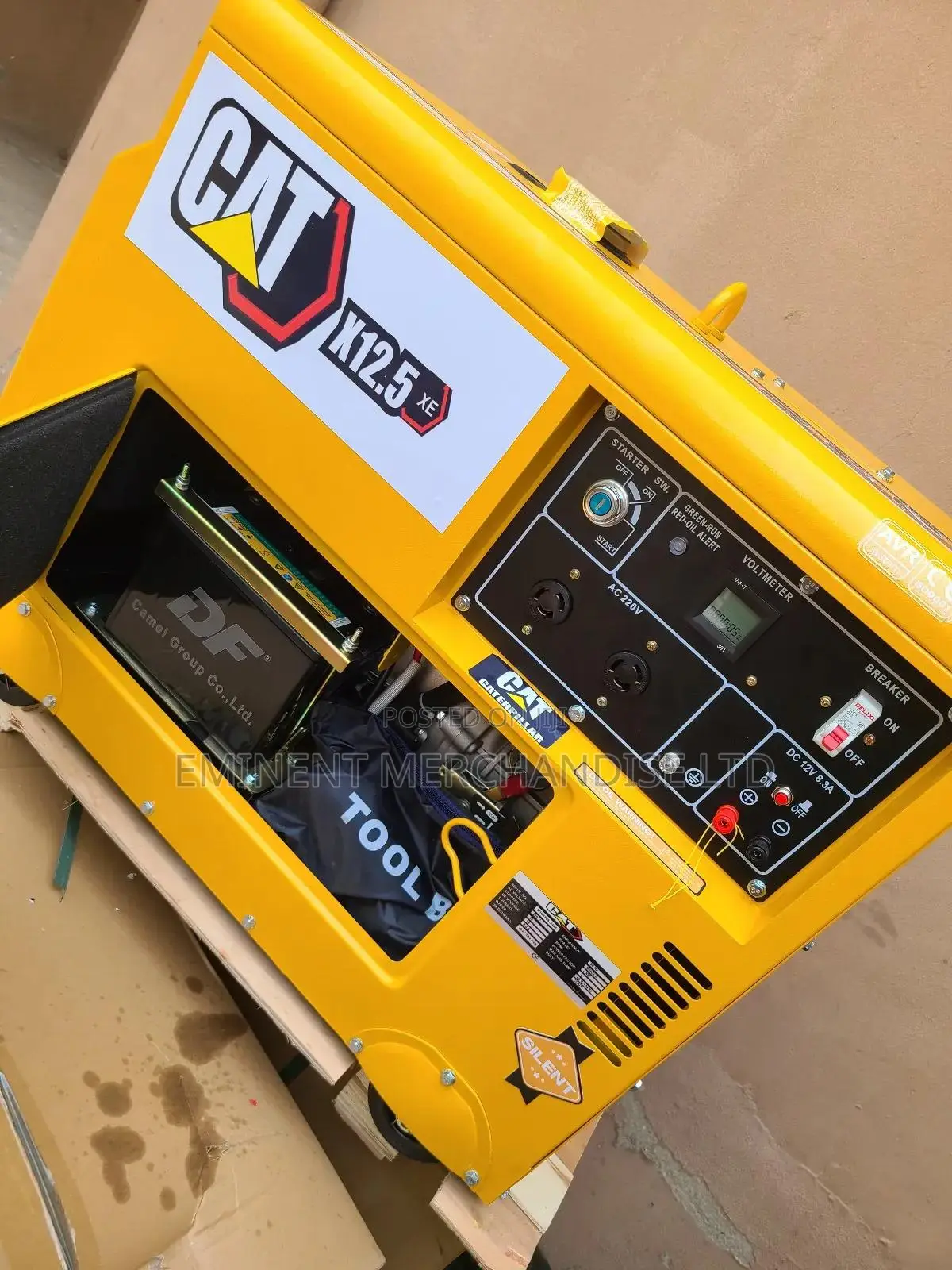 Caterpillar Yellow 12kva Soundproof