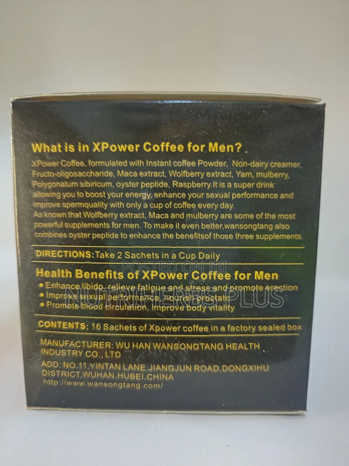 X-Power Coffee for Men: Boosts Sexual Energy and Performance