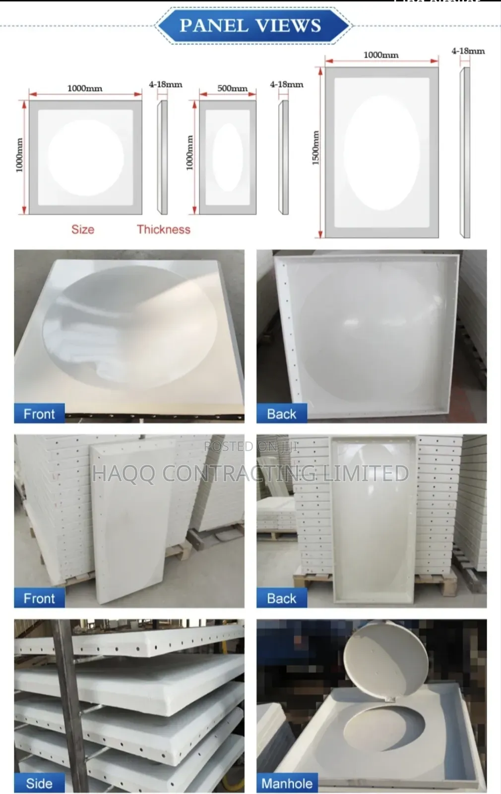 FRP SMC Tower Fibreglass Water Storage Tank Expert in Abuja