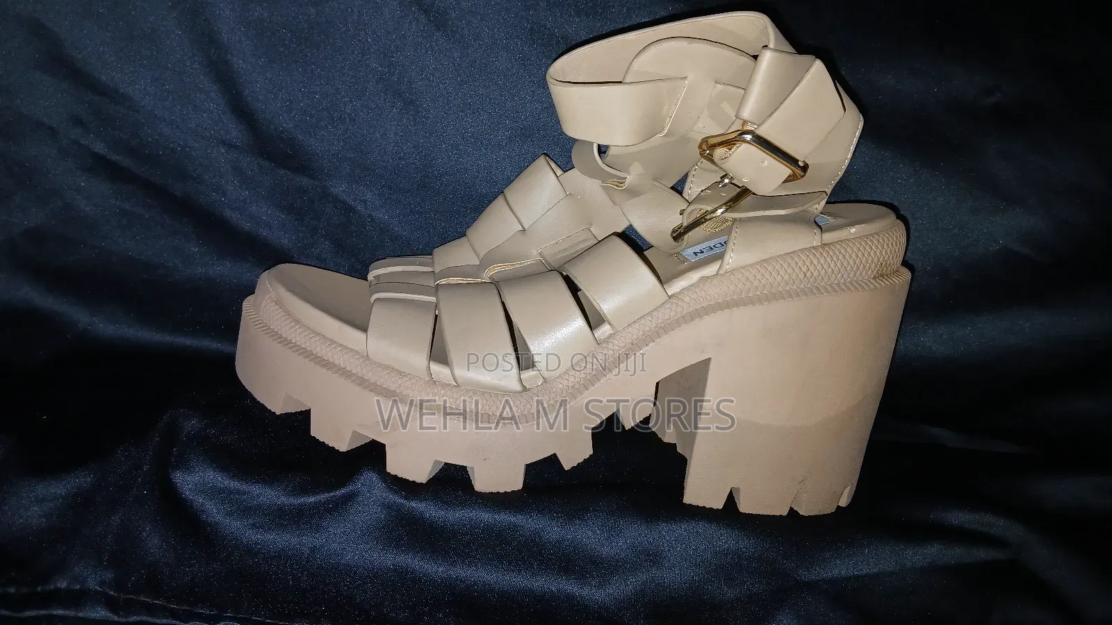 Steve Madden Womens Cosmic Ankle Strap Gladiator Sandals