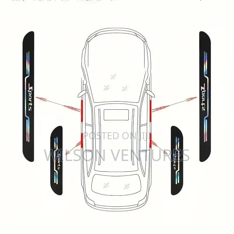 4pcs Car Sticker Anti Scratch Door Sill Protector