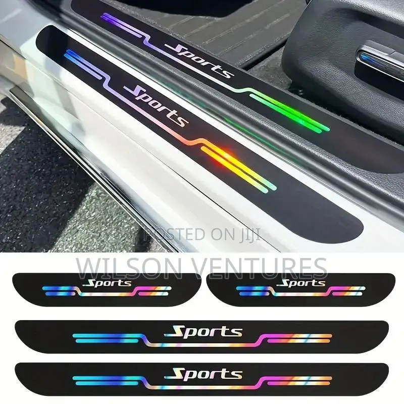 4pcs Car Sticker Anti Scratch Door Sill Protector