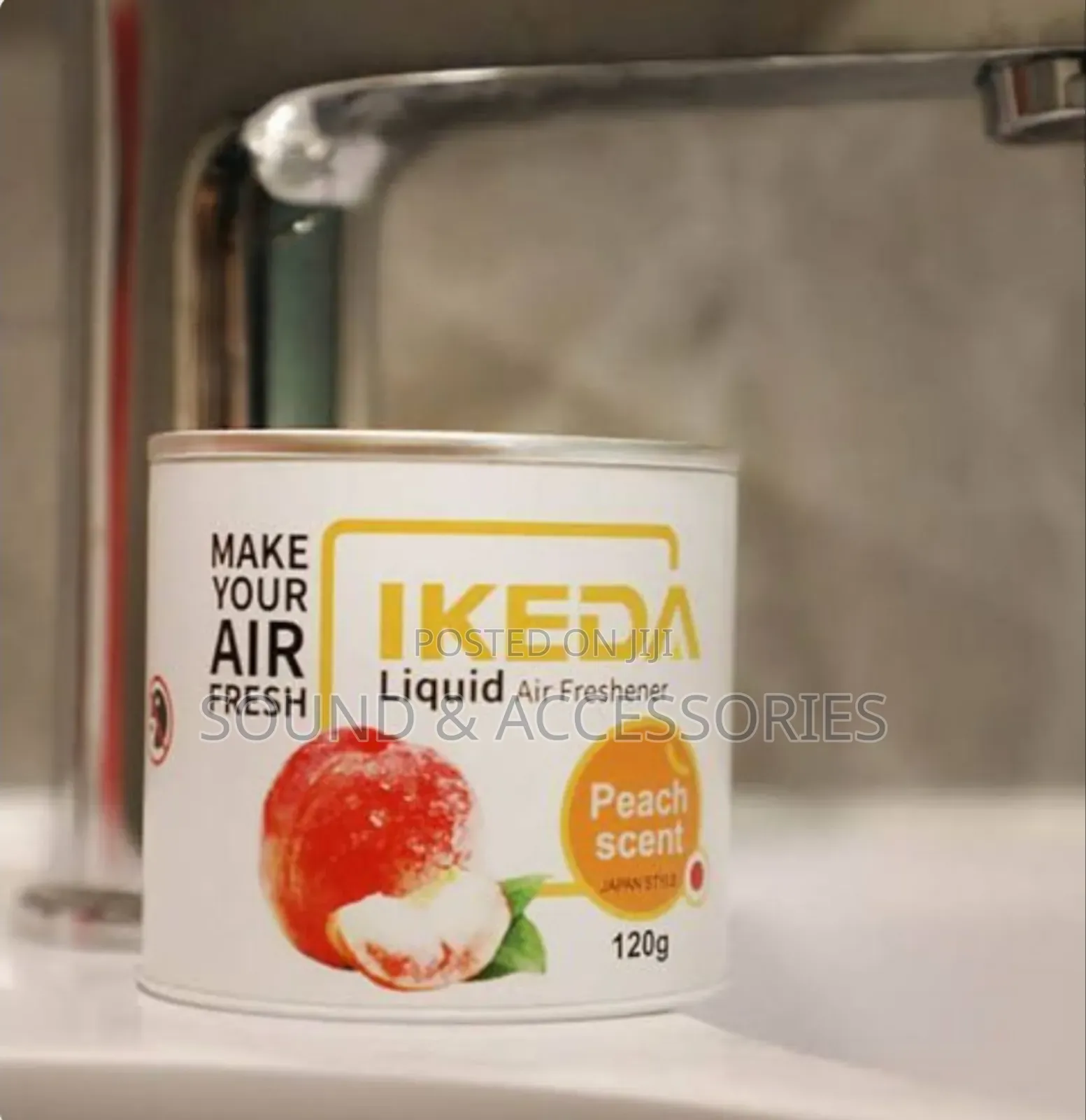 Ikeda Liquid Fruit Can Peach Scent Air Fresheners - 120g