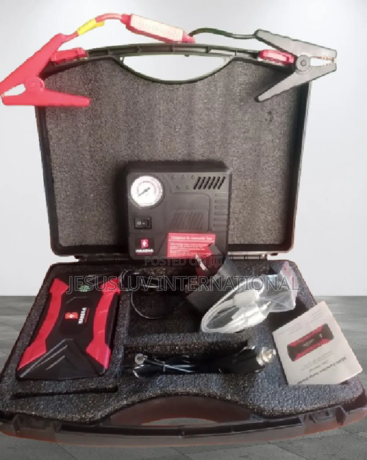Jump Starter for Both Large Small Car With Tyre Inflator