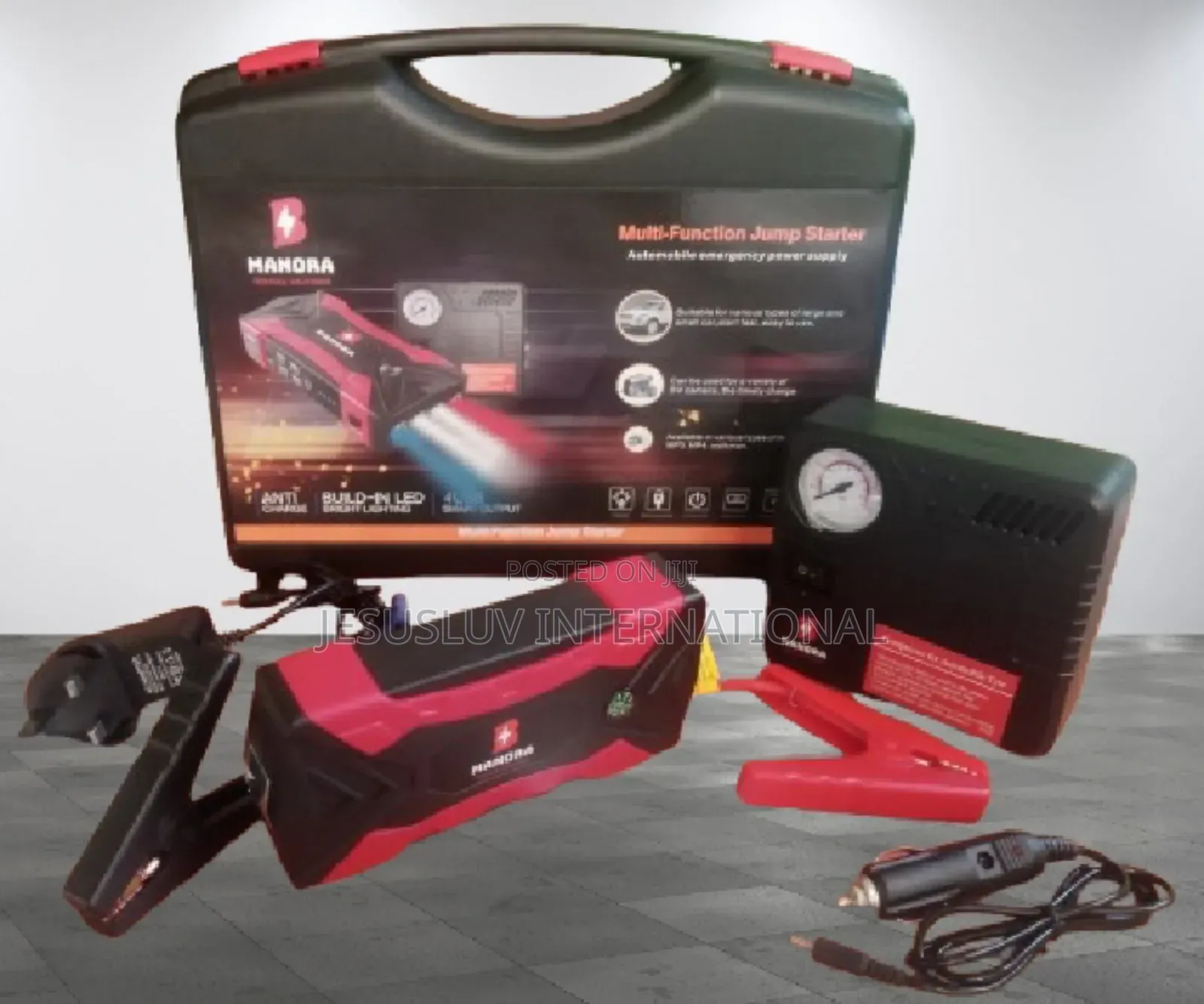 Jump Starter for Both Large Small Car With Tyre Inflator