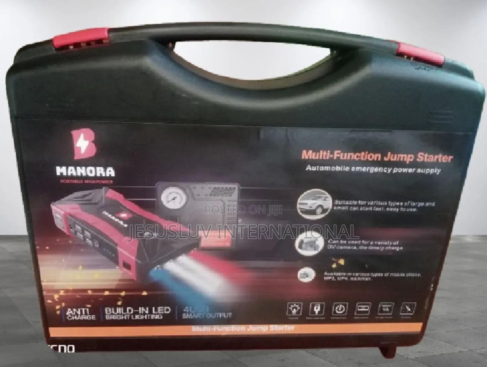 Jump Starter for Both Large Small Car With Tyre Inflator