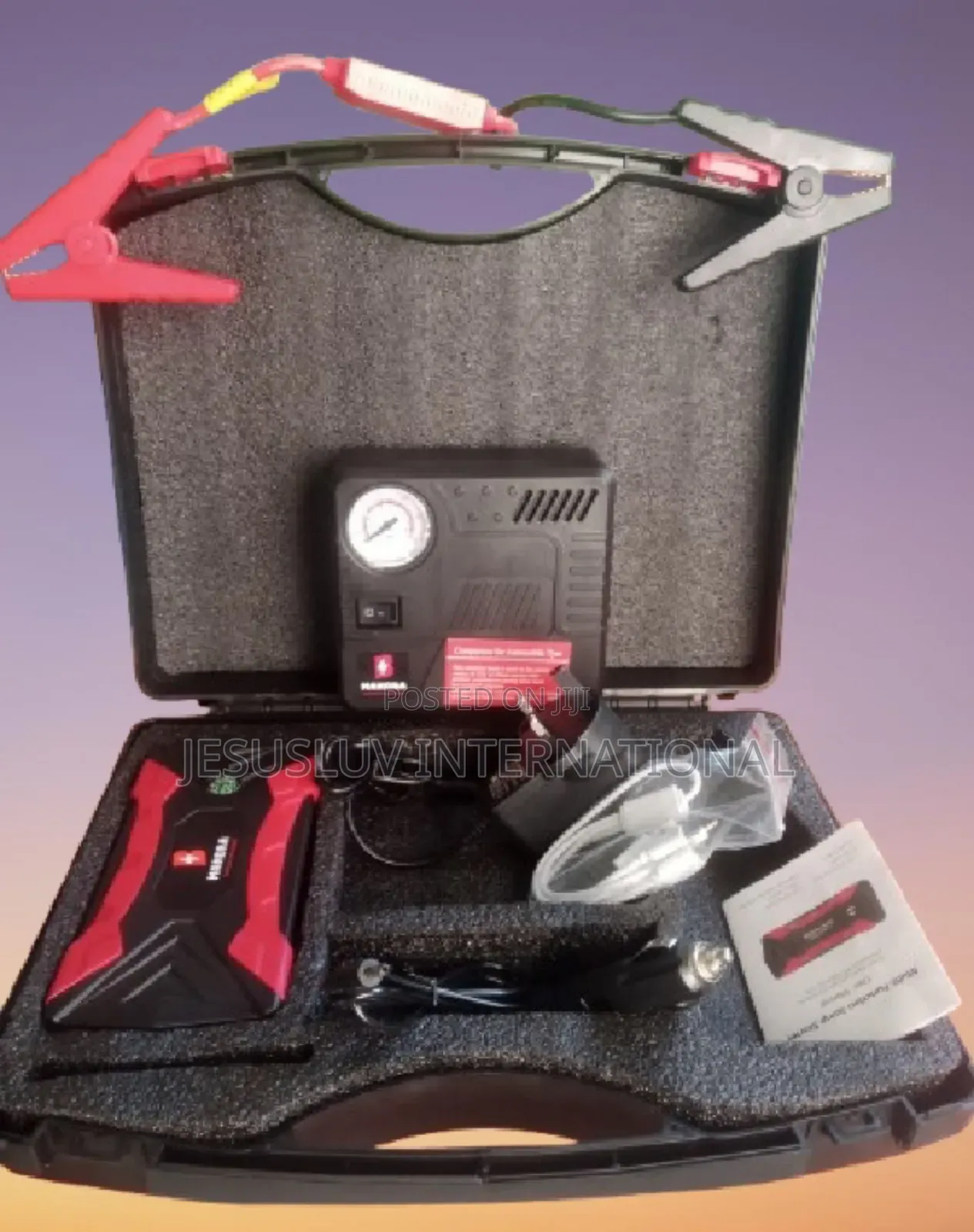 Multifunction Jump Starter Power Supply With Tyre Inflator