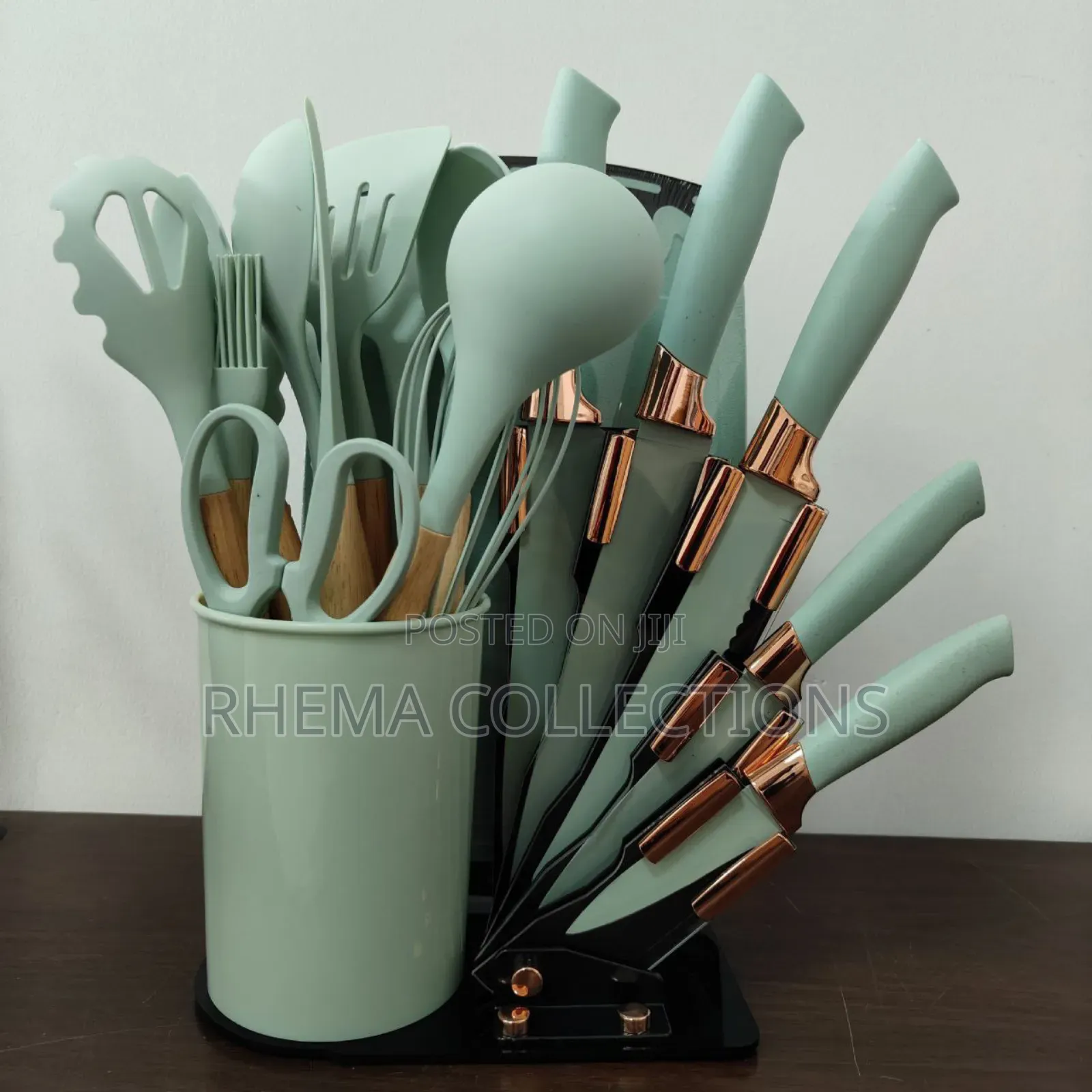 Top Quality 19pcs Silicone Cooking Spoon and Knife Set