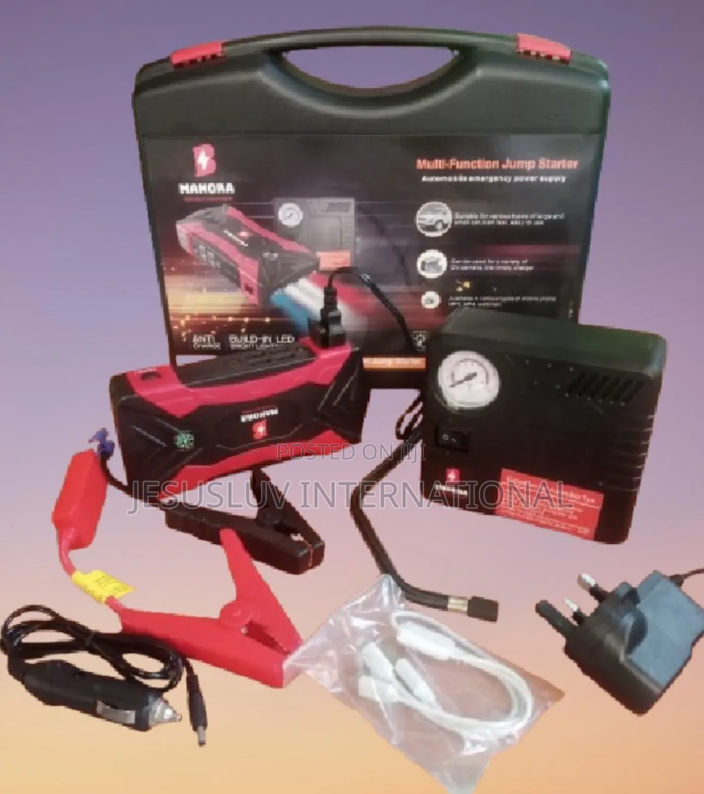 Multifunction Jump Starter Battery Booster + Tyre Inflator
