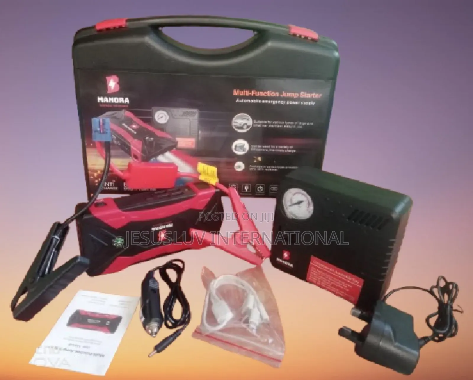 Multifunction Jump Starter Battery Booster + Tyre Inflator