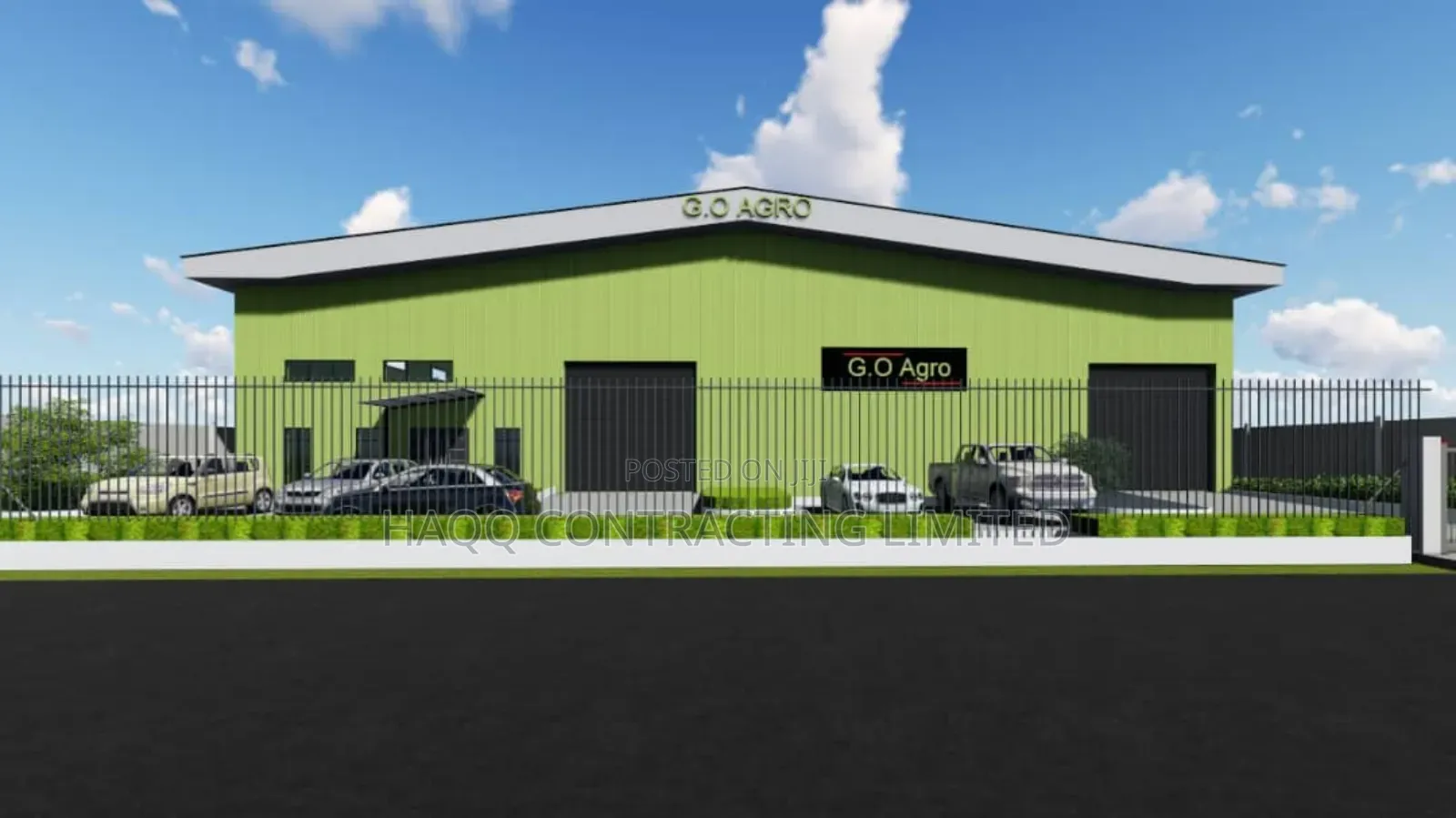 Warehouse, Factory Steel Fabrication, and Erection