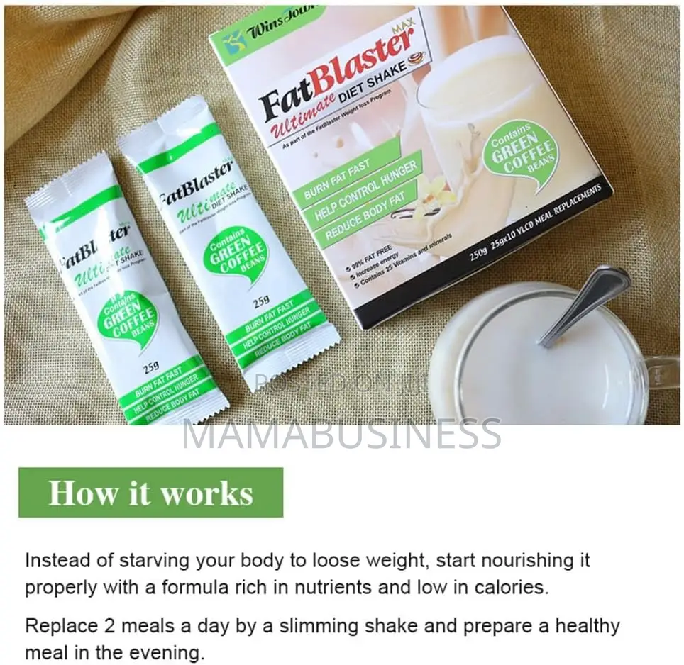 Fat Blaster Weight Loss Diet Shake Strawberry/Vanilla Flavor