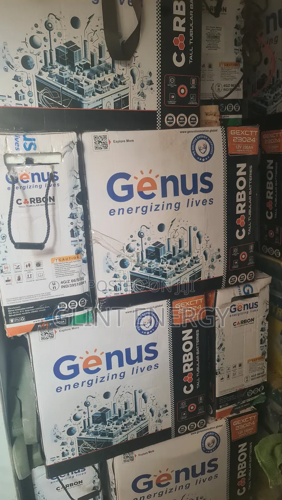 230ah 12v Genus Carbon Tubular Batteries