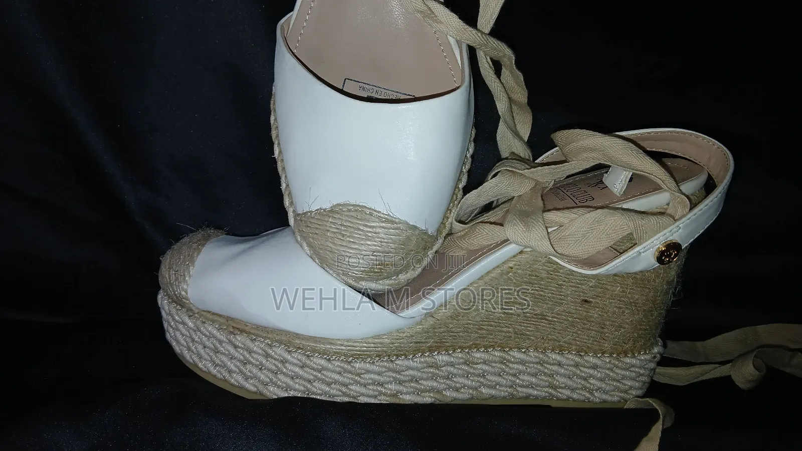 Espadrille Wedge With Strap-Up Closure