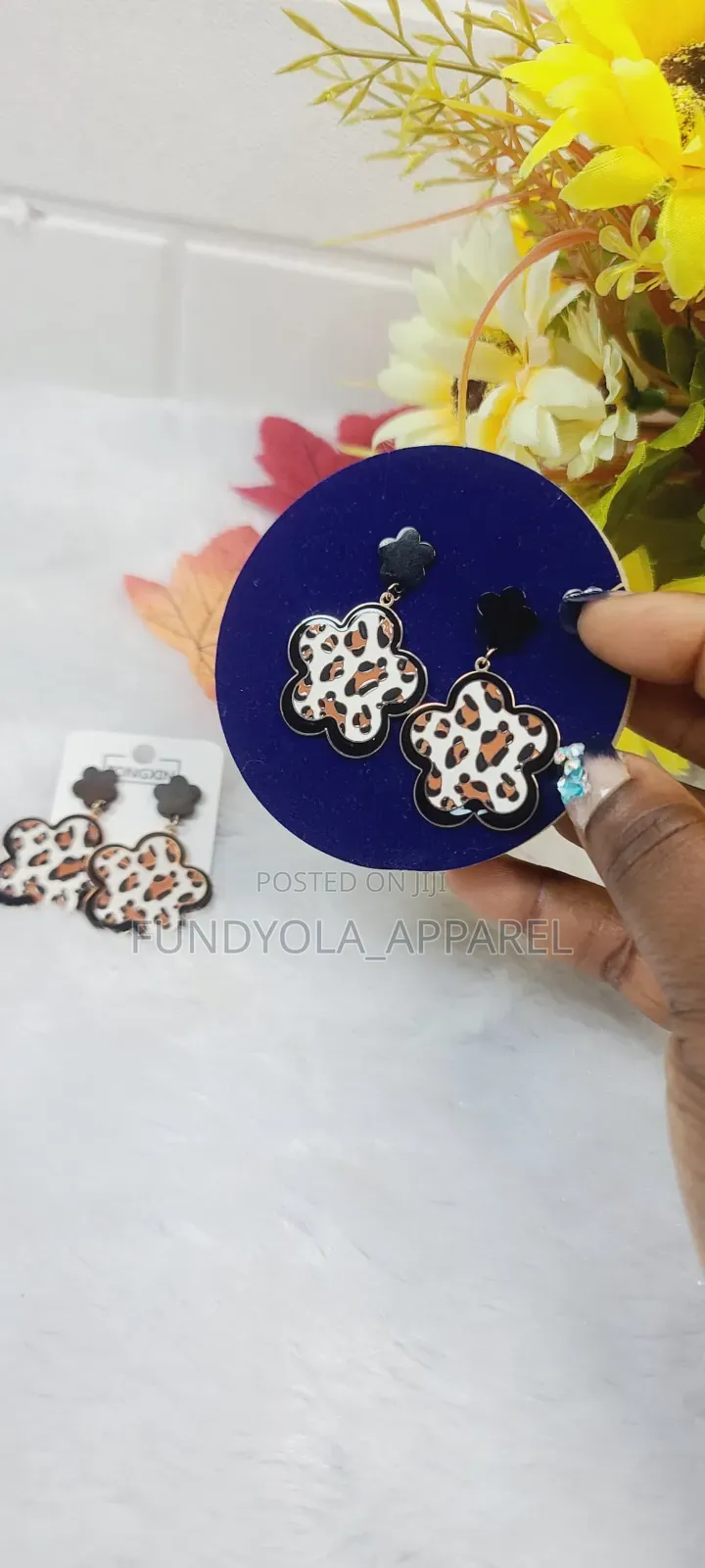Tiger Print Earring