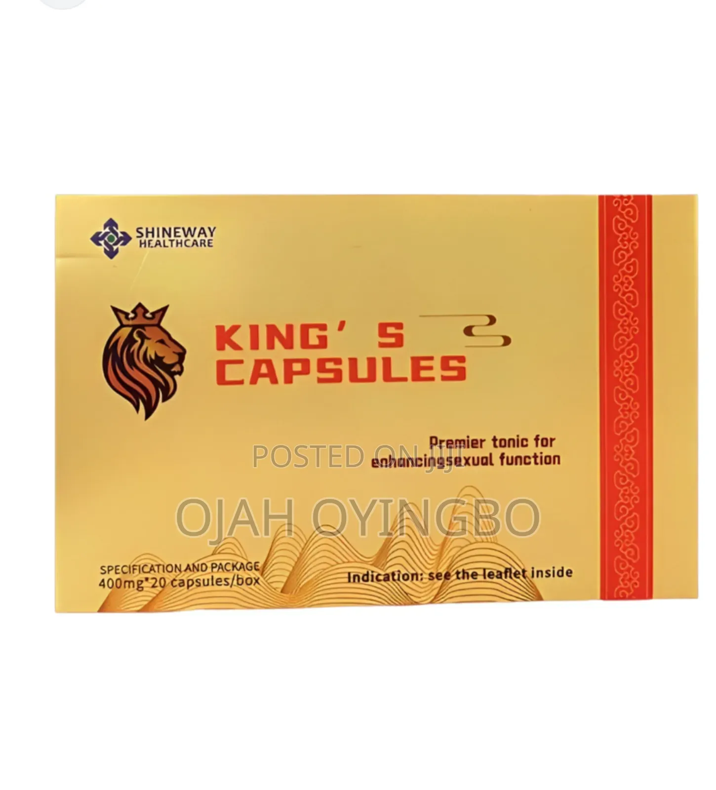 Original Kings Capsule Male Vitality Booster