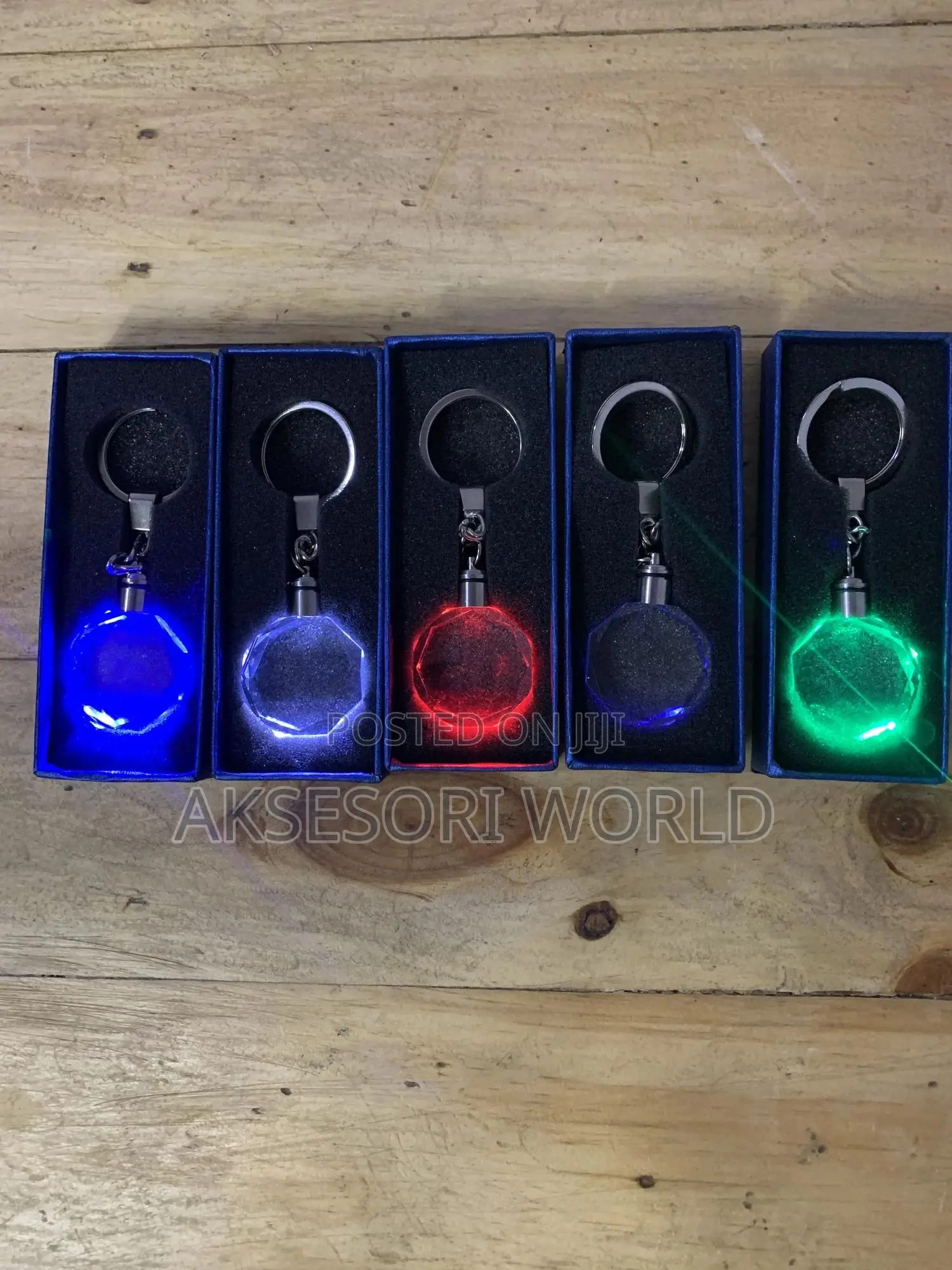 Crystal LED Key Holder Keyring Valentine Gift