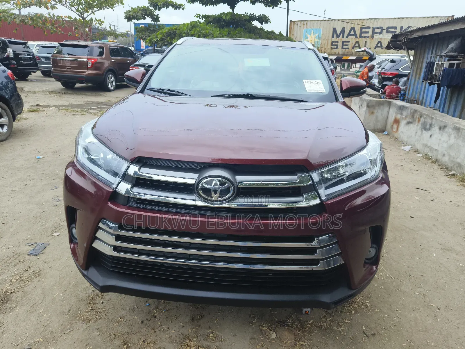 Toyota Highlander XLE V6 4x4 (3.5L 6cyl 6A) 2016 Red