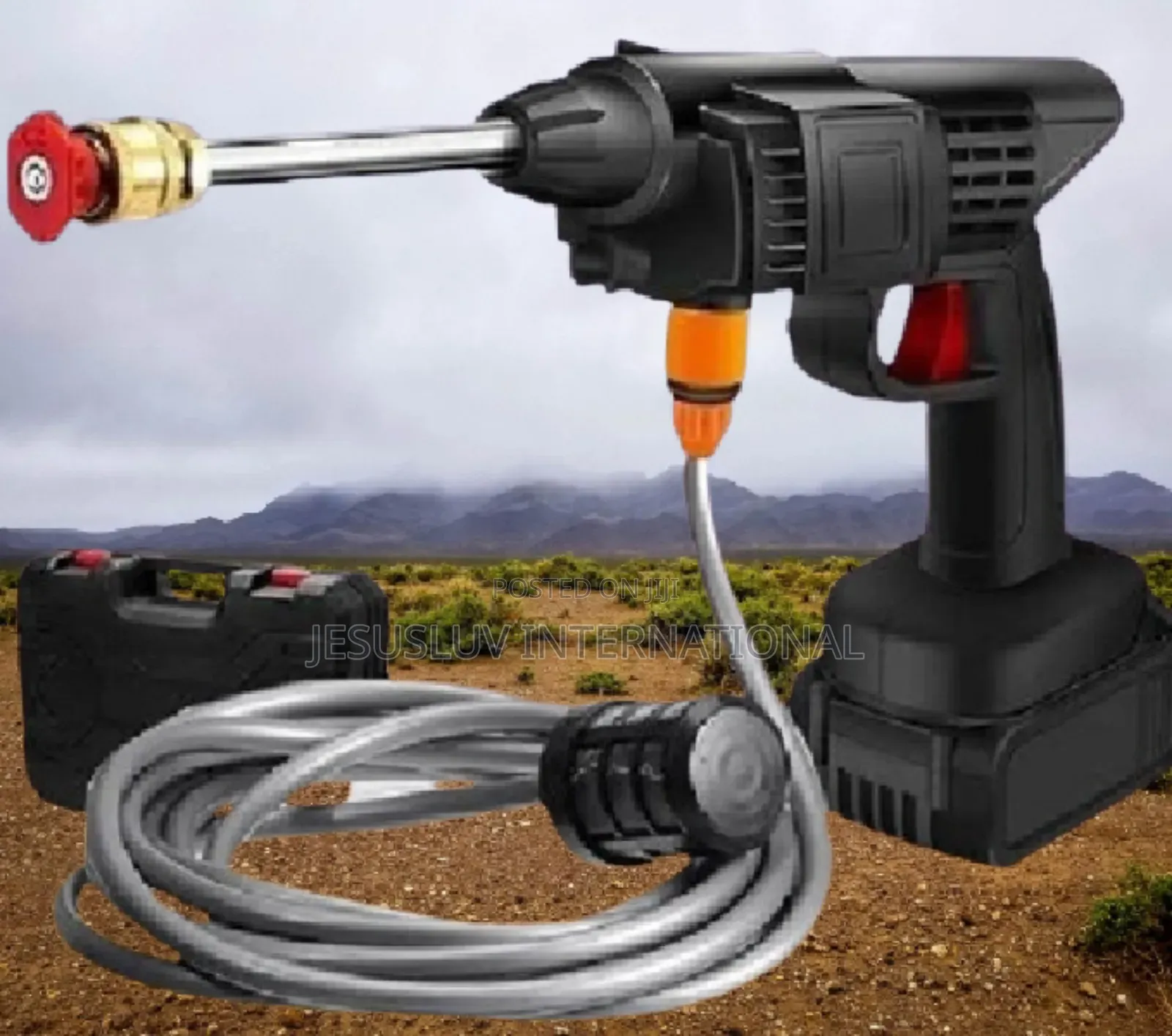 High Pressure Car Washer Rechargeable With 2 Batteries 48V