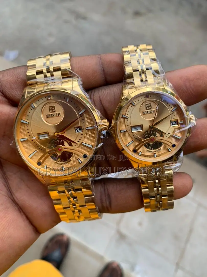 Lidur Automatic Engine Quality Luxury Men Chain Wristwatch