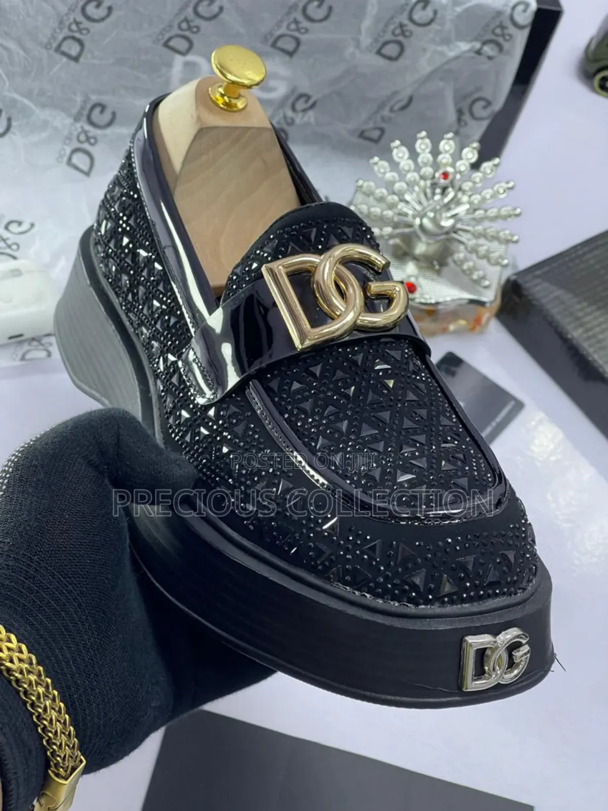 Men's Dolce and Gabbana All Stoned Double Sole Shoe