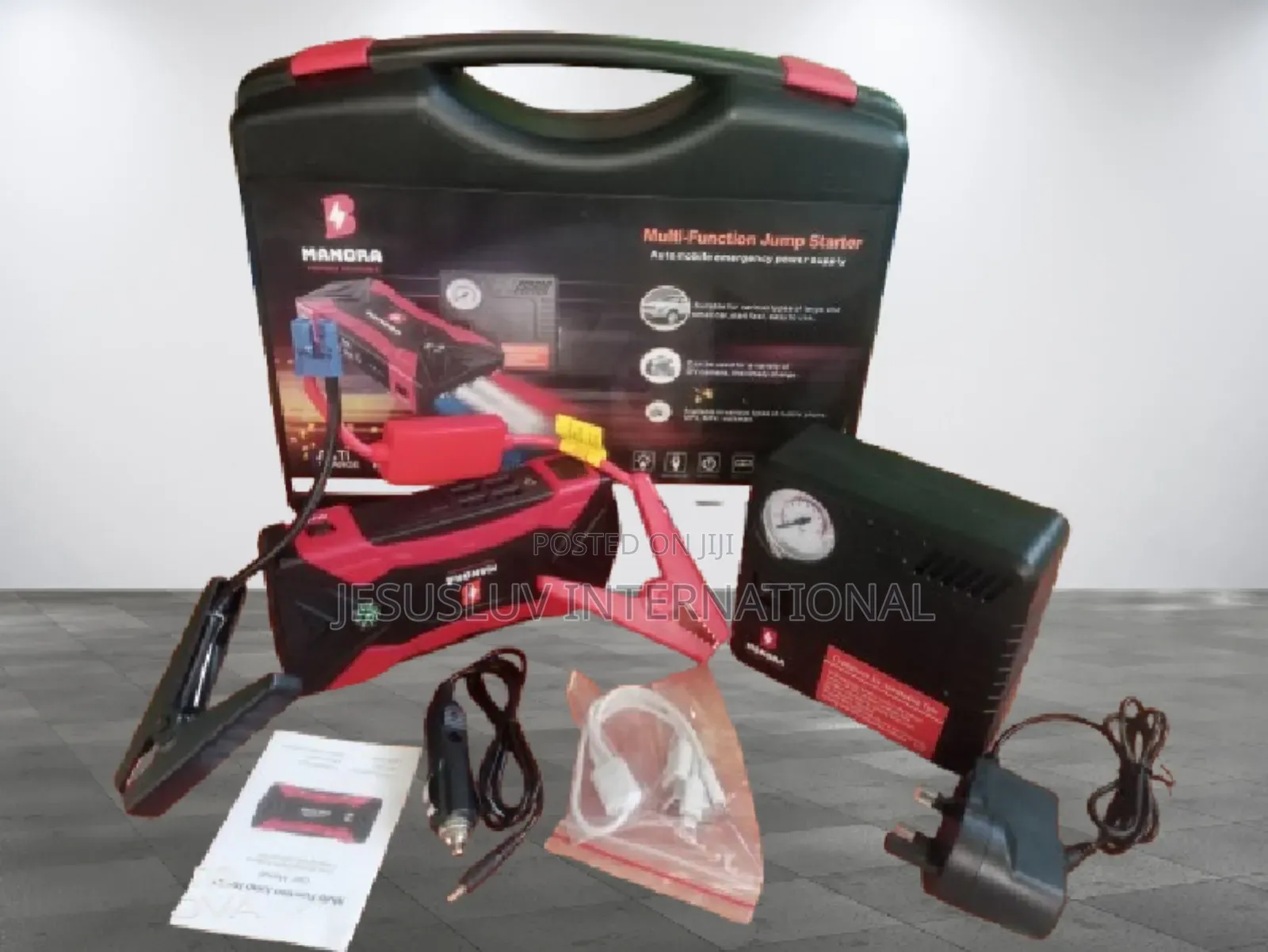 Car Jump Starter 12V, 99800mah With Tyre Inflator Pump
