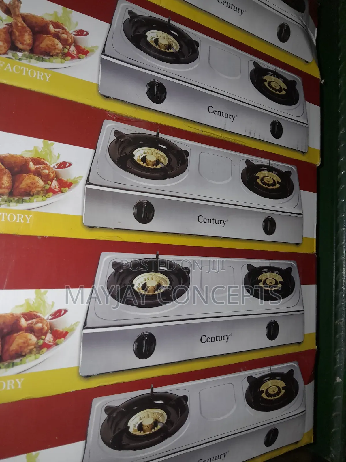 Century Rustless Stainless Steel Table Glass Stove-201a