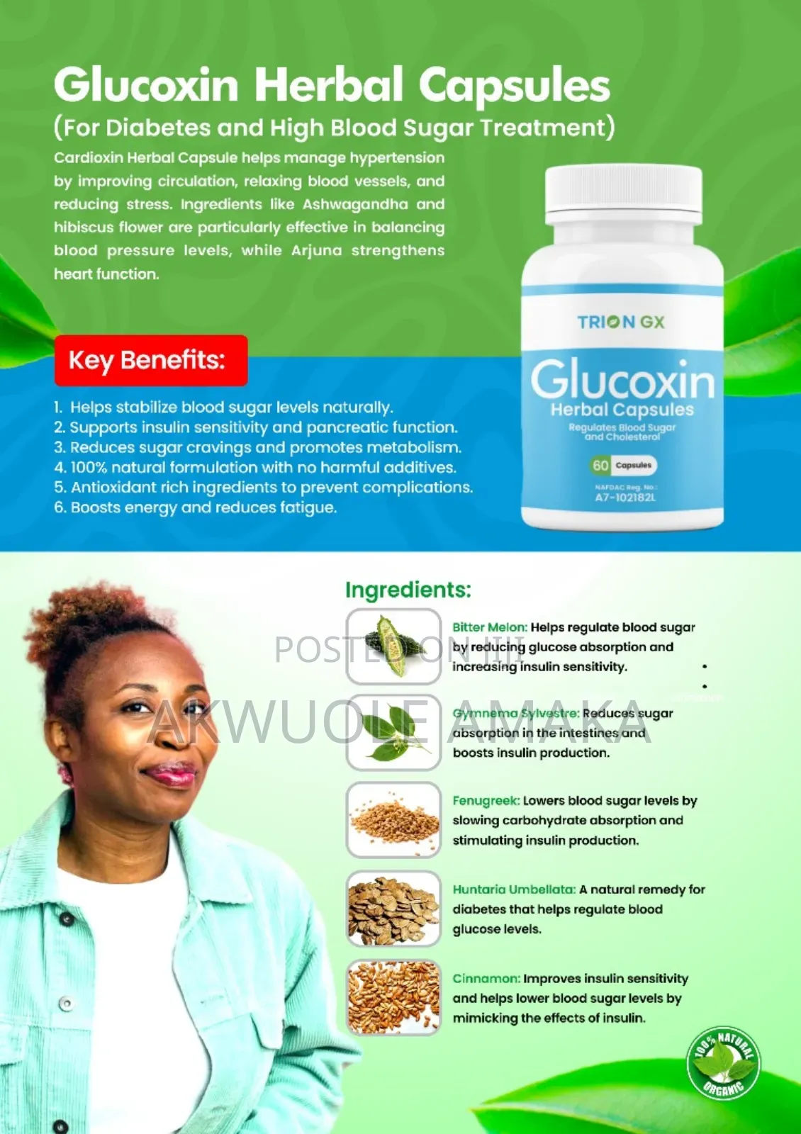 Glucoxin Hebral Capsules ( High Blood Sugar