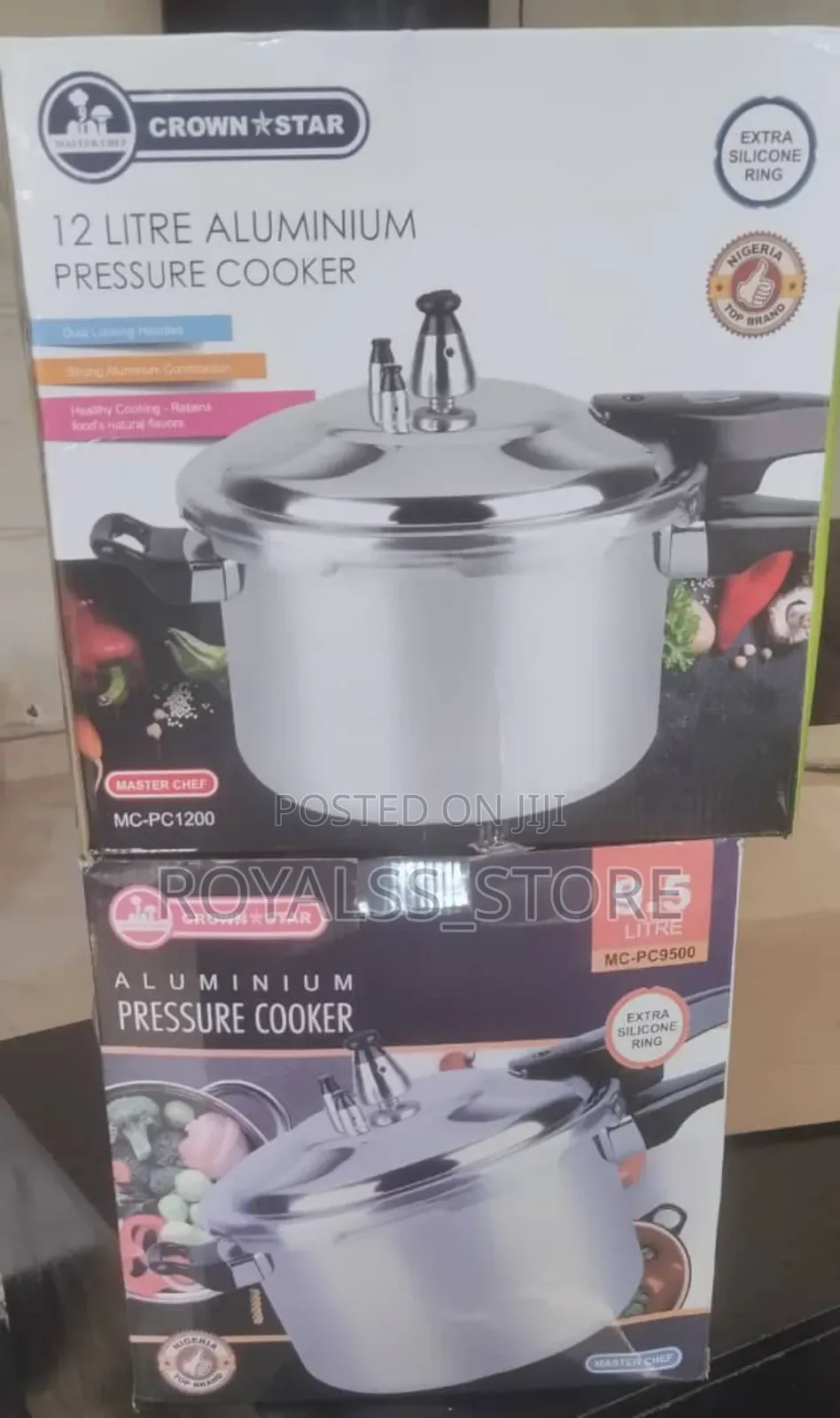 9.5l/12l Kinelco Aluminium Pressure Cooker With Explosion Proof