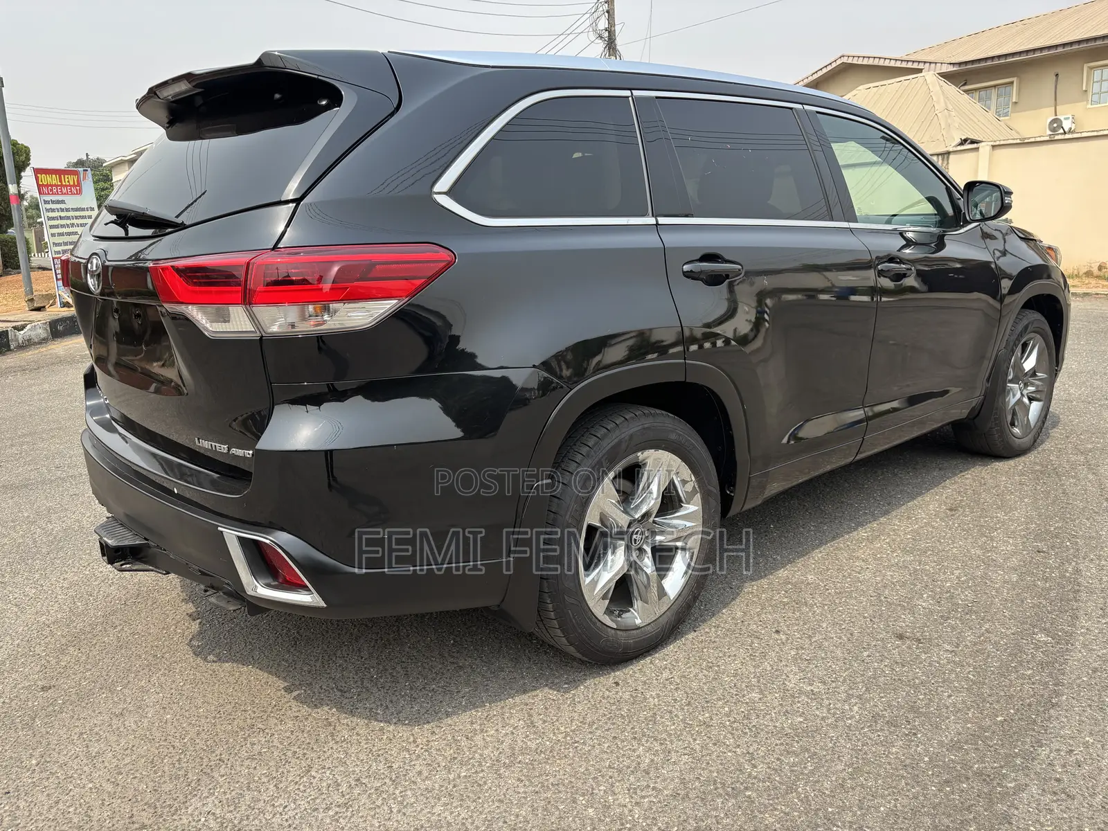 Toyota Highlander Limited 4x4 V6 (3.5L 6cyl 8A) 2017 Black