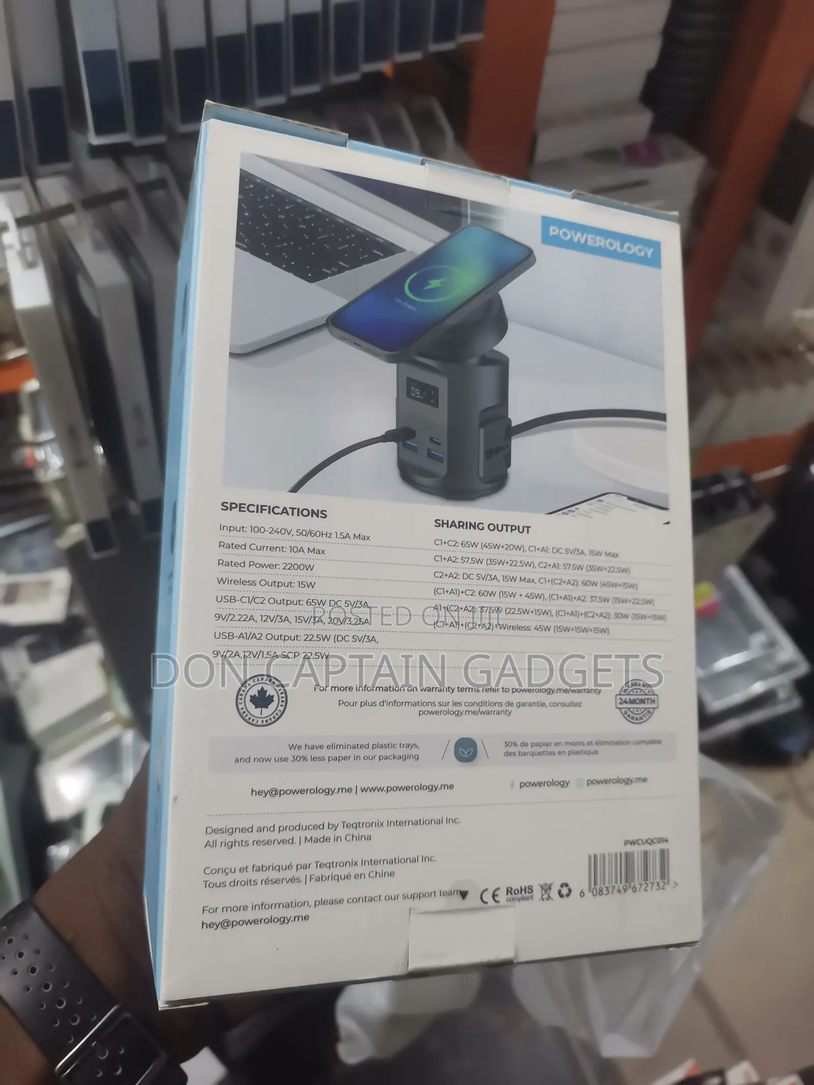 Powerology 65W Magsafe Dual PD Charger