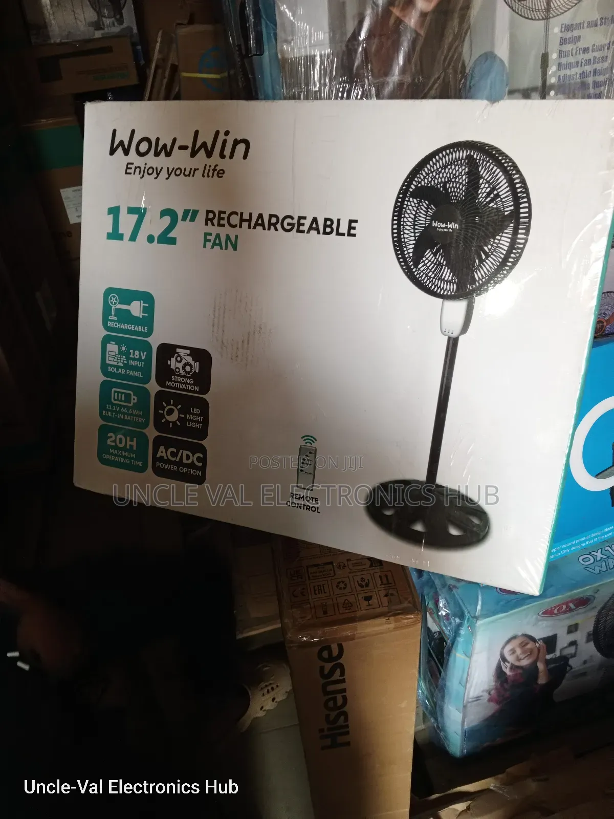 Wow-win Rechargeable Fan 17"