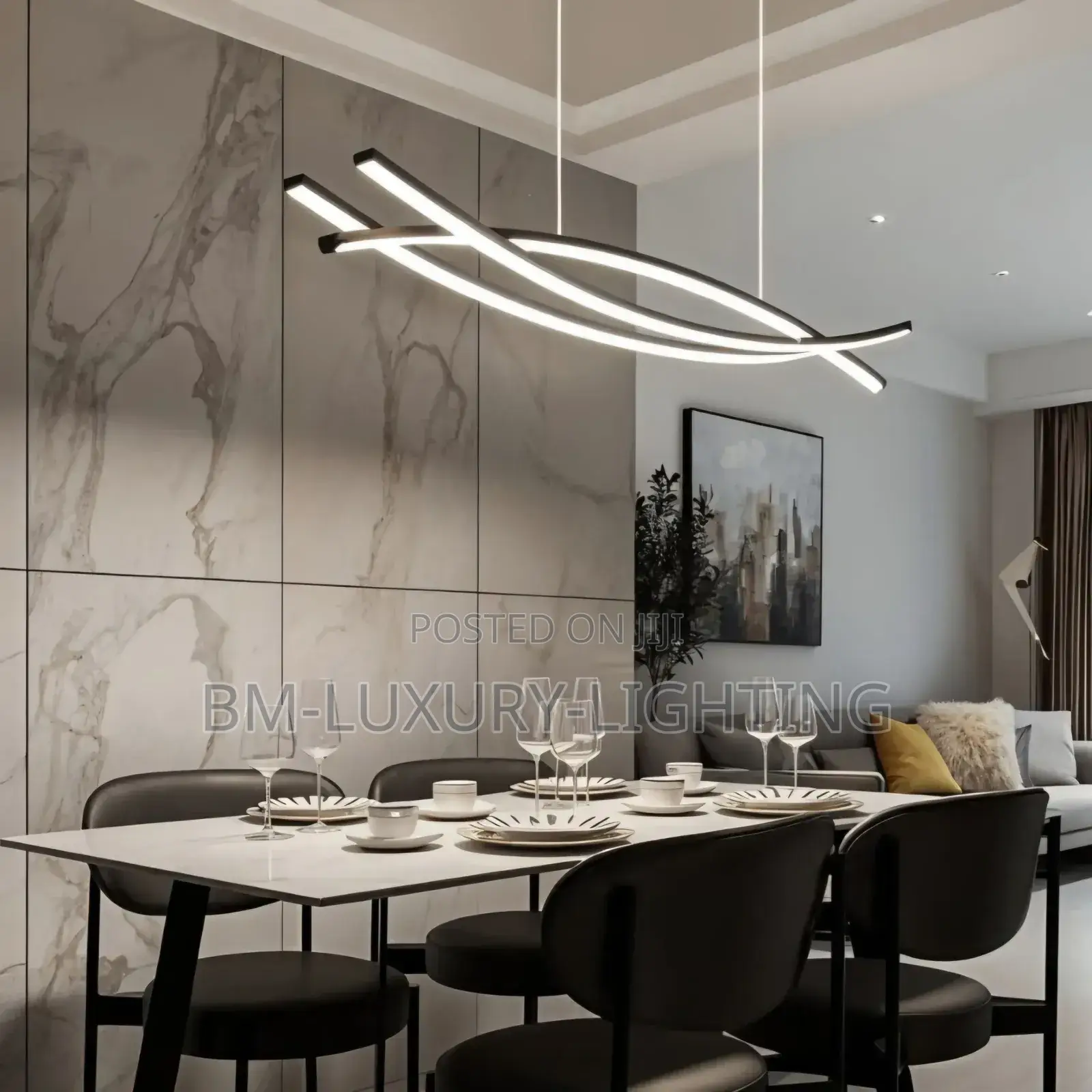 3 Angle Straight Dining Nordic Chandelier