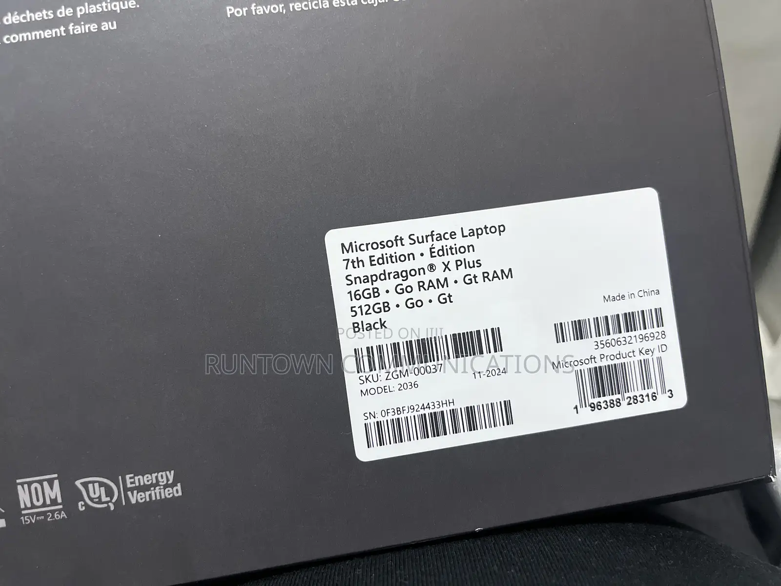 New Microsoft Surface Laptop 7 16GB Qualcomm Snapdragon X Plus 512GB