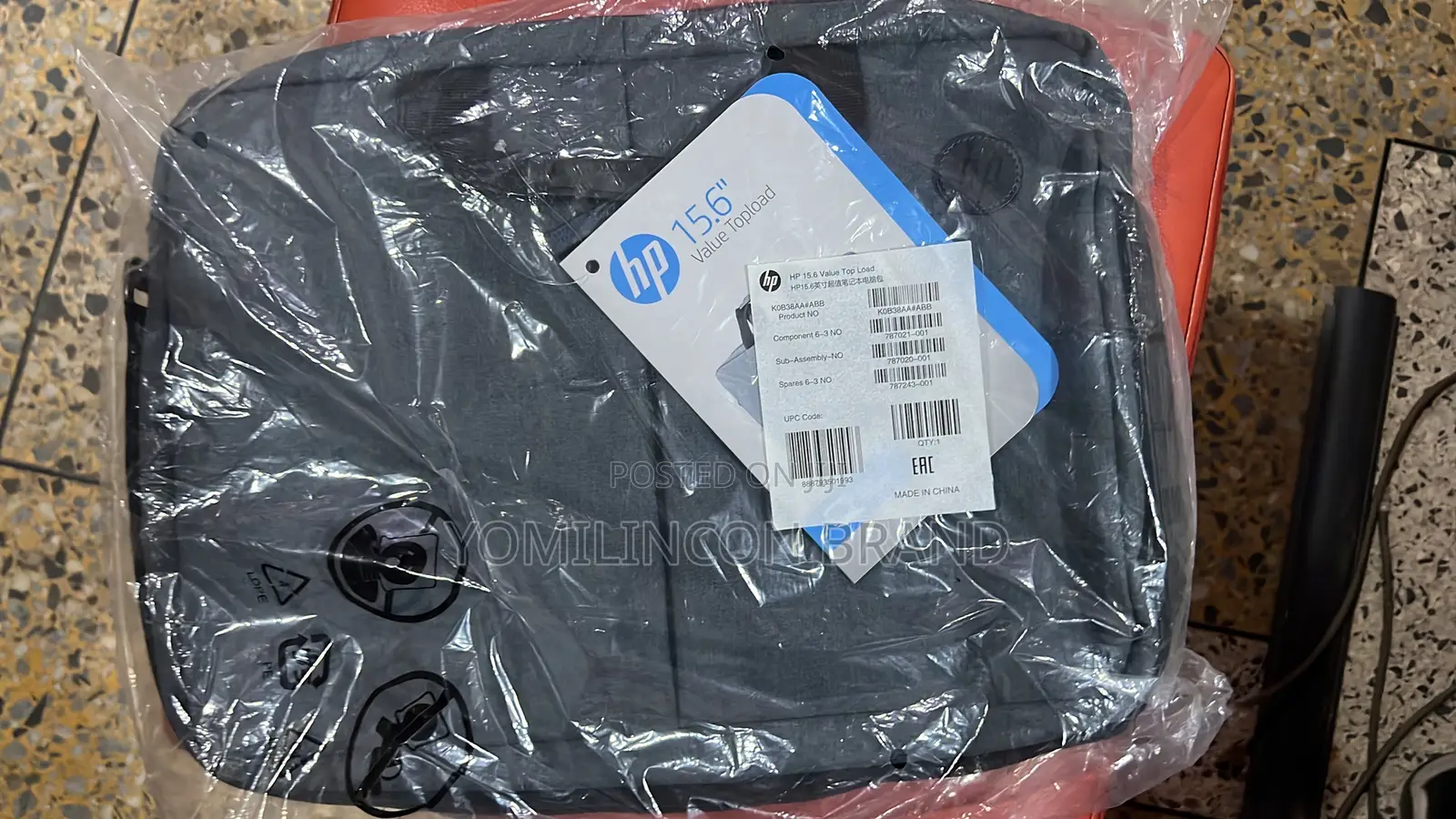 HP Topload Briefcase, Black, 15.6inch