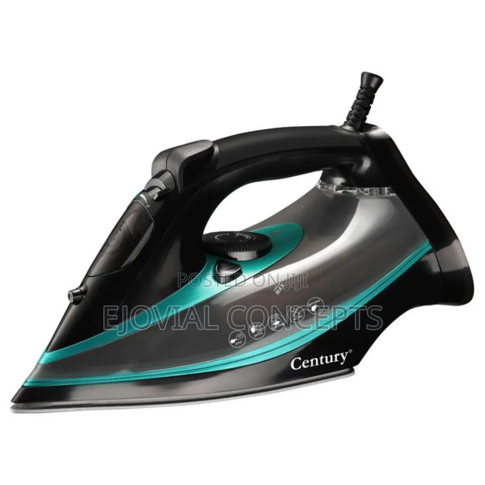 Century Steam Iron - Black CEI-7210-M