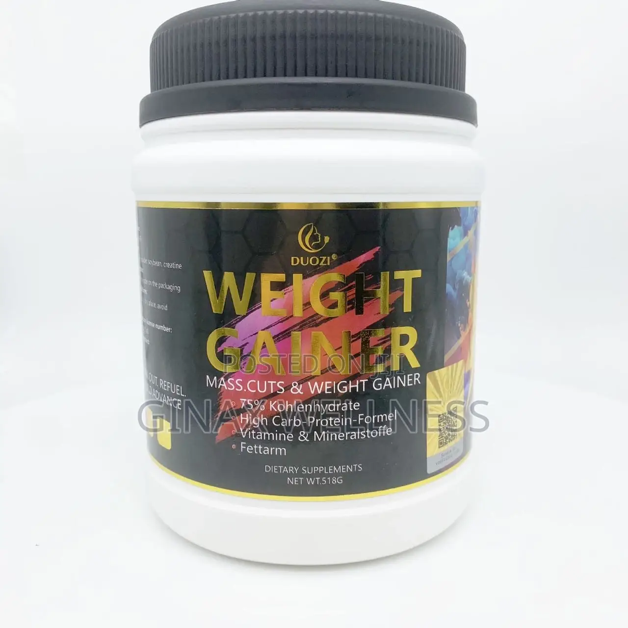 Duozi Weight Gainer Powder for Butt Enhancement and Mass Gain (518g)