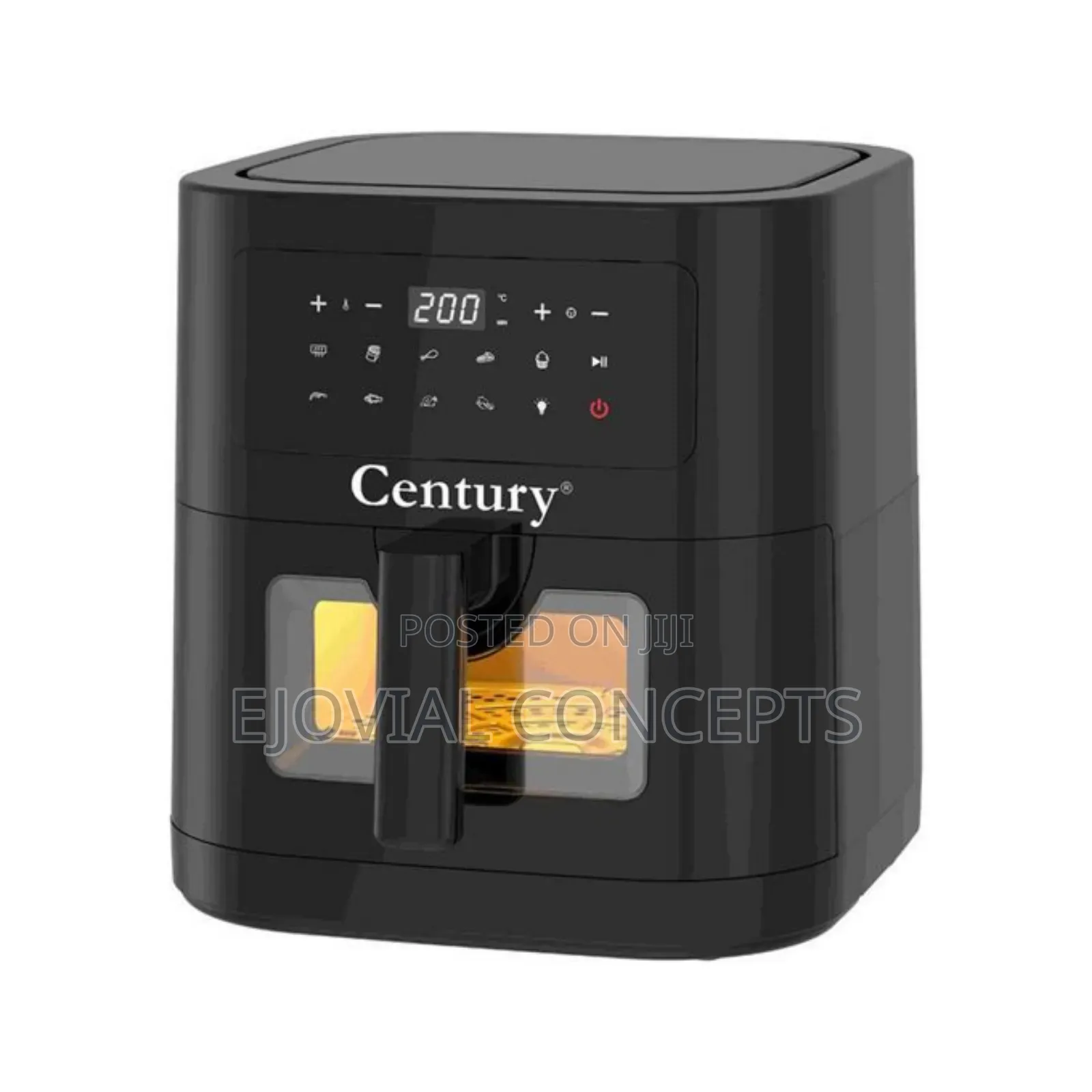 Century Digital Torch Screen Air Fryer Caf-8340-B1 8l