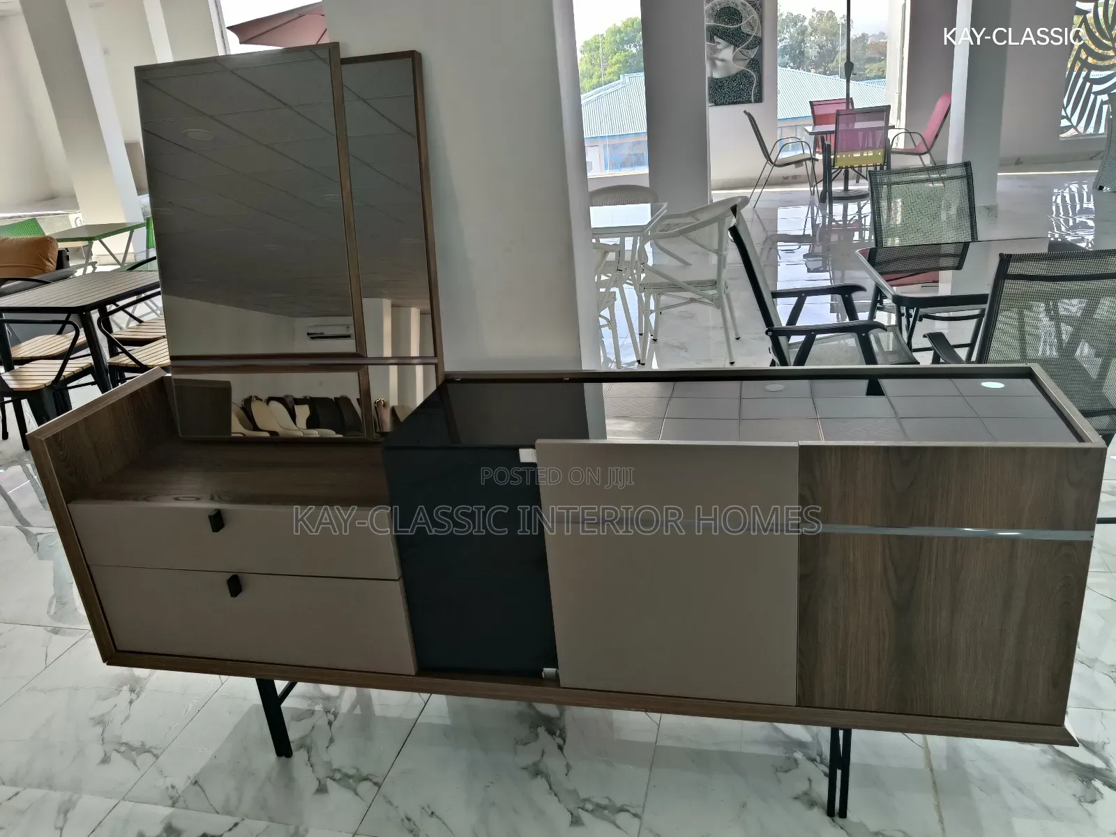 Console Table and Mirror 