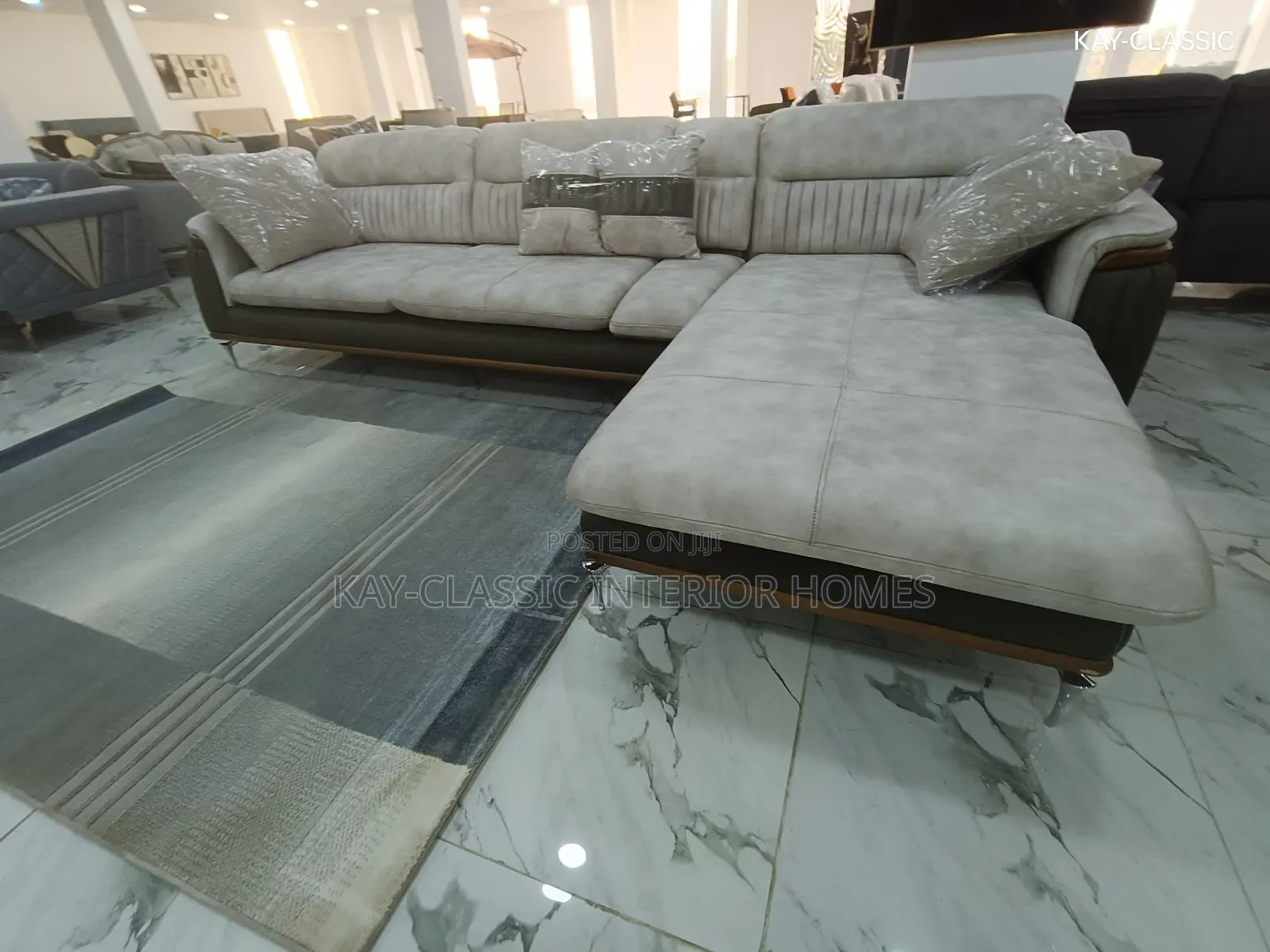 Turkish L Shape Sofa, Soft Leather