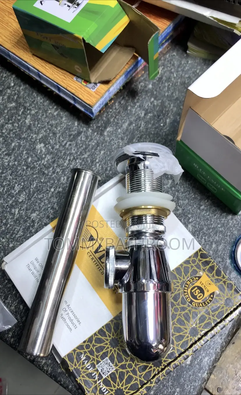 Chrome Bottle Trap With Waste
