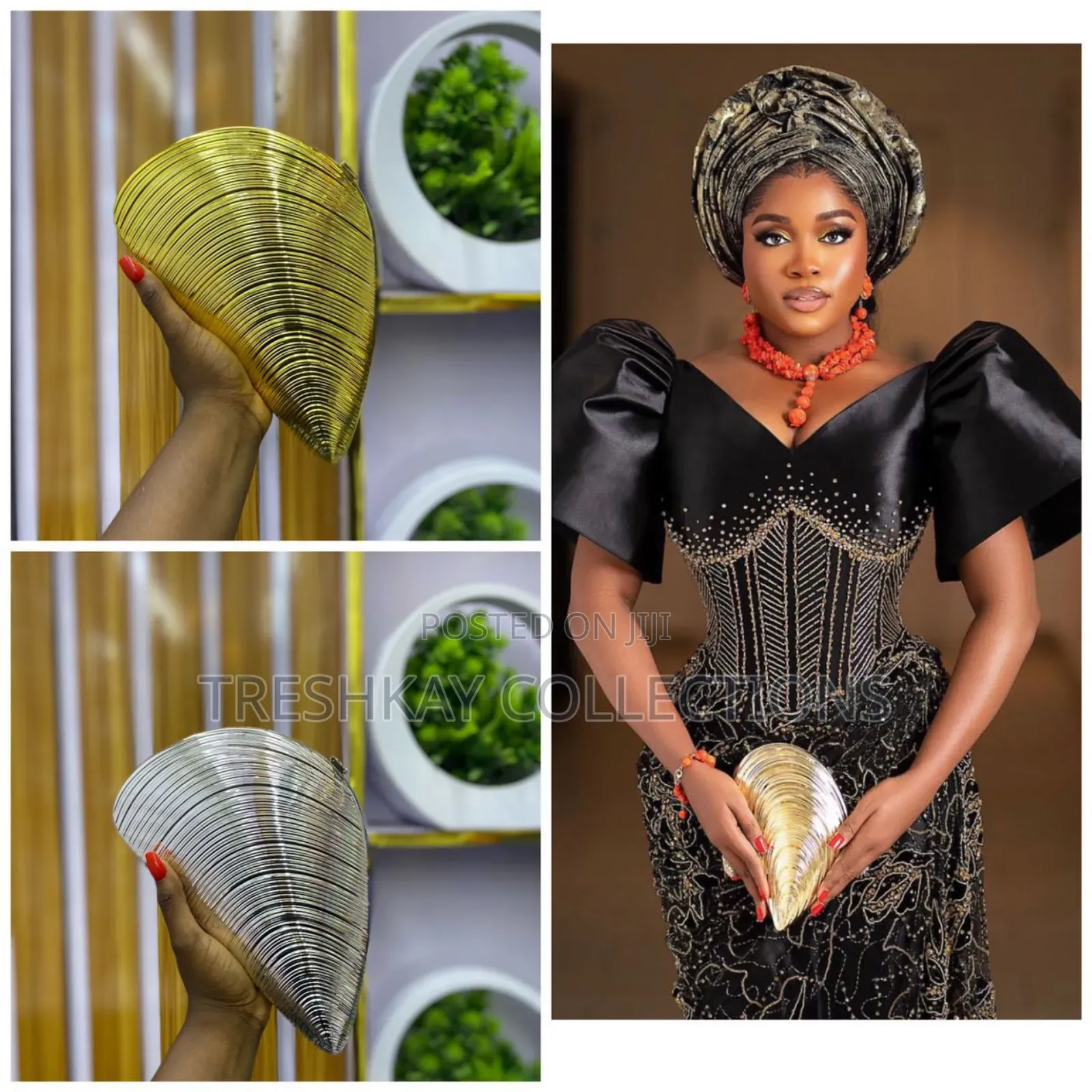 Stylish Quality Shell Clutch